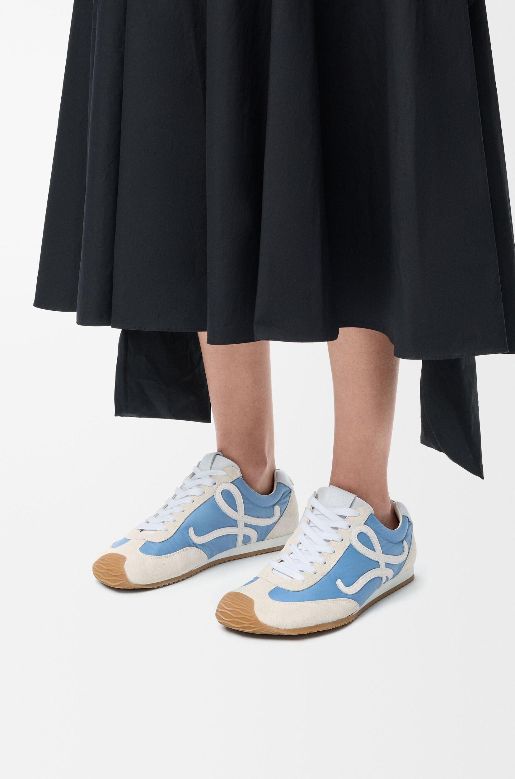 Ballet Runner 2.0 in nylon and calfskin Product Image