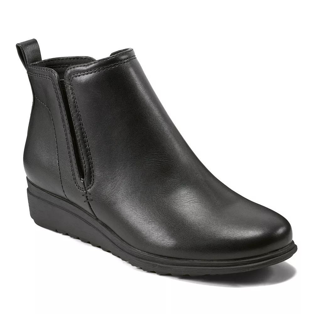 Easy Spirit Yu Lug Bottom Wedge Women's Ankle Boots, Size: 6, Black Product Image
