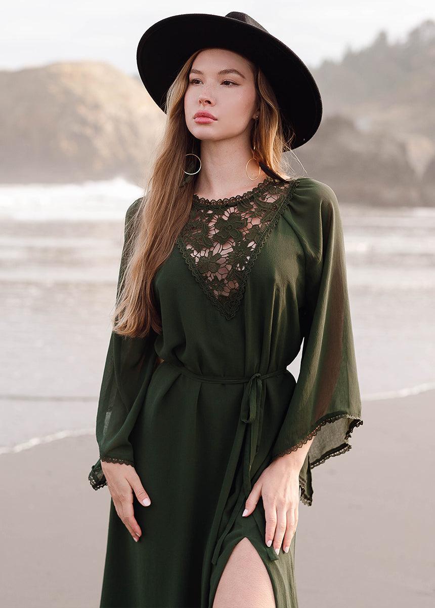 Sunni Dress in Burnt Olive Female Product Image