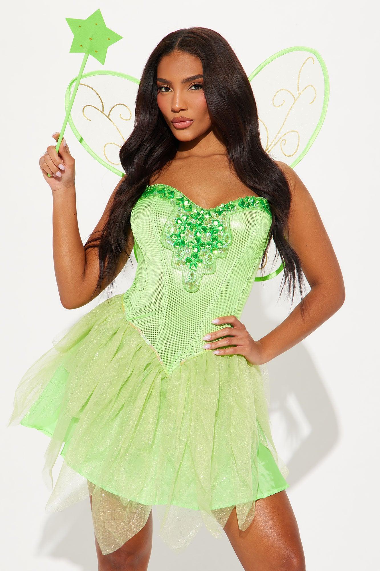 Fantasy Fairy 3 Piece Costume Set - Green Product Image