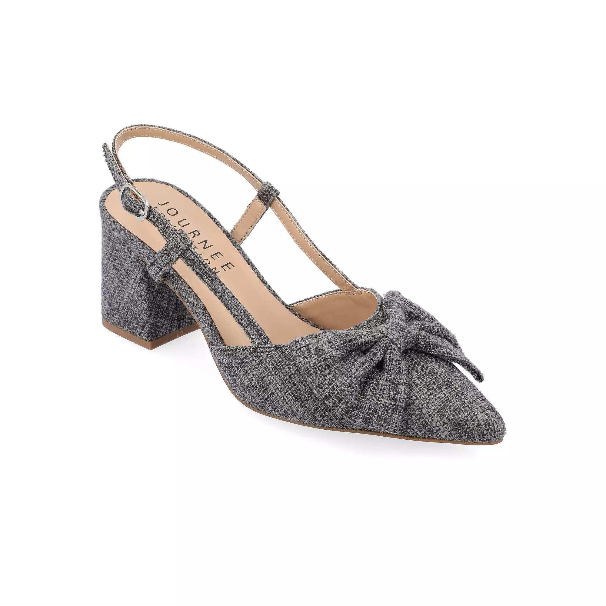 Journee Tailynn Women's Dressy Pumps, Size: 12 Wide, Grey Product Image