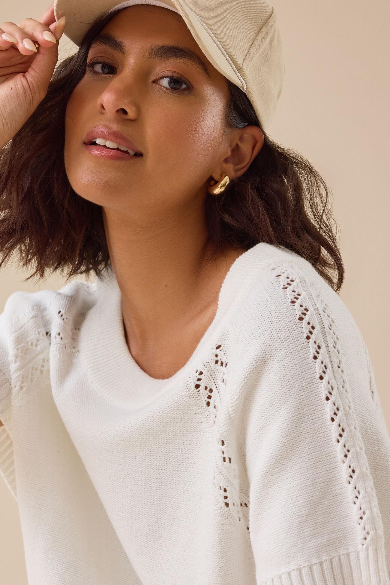 Maci Crochet Boxy Pullover Product Image