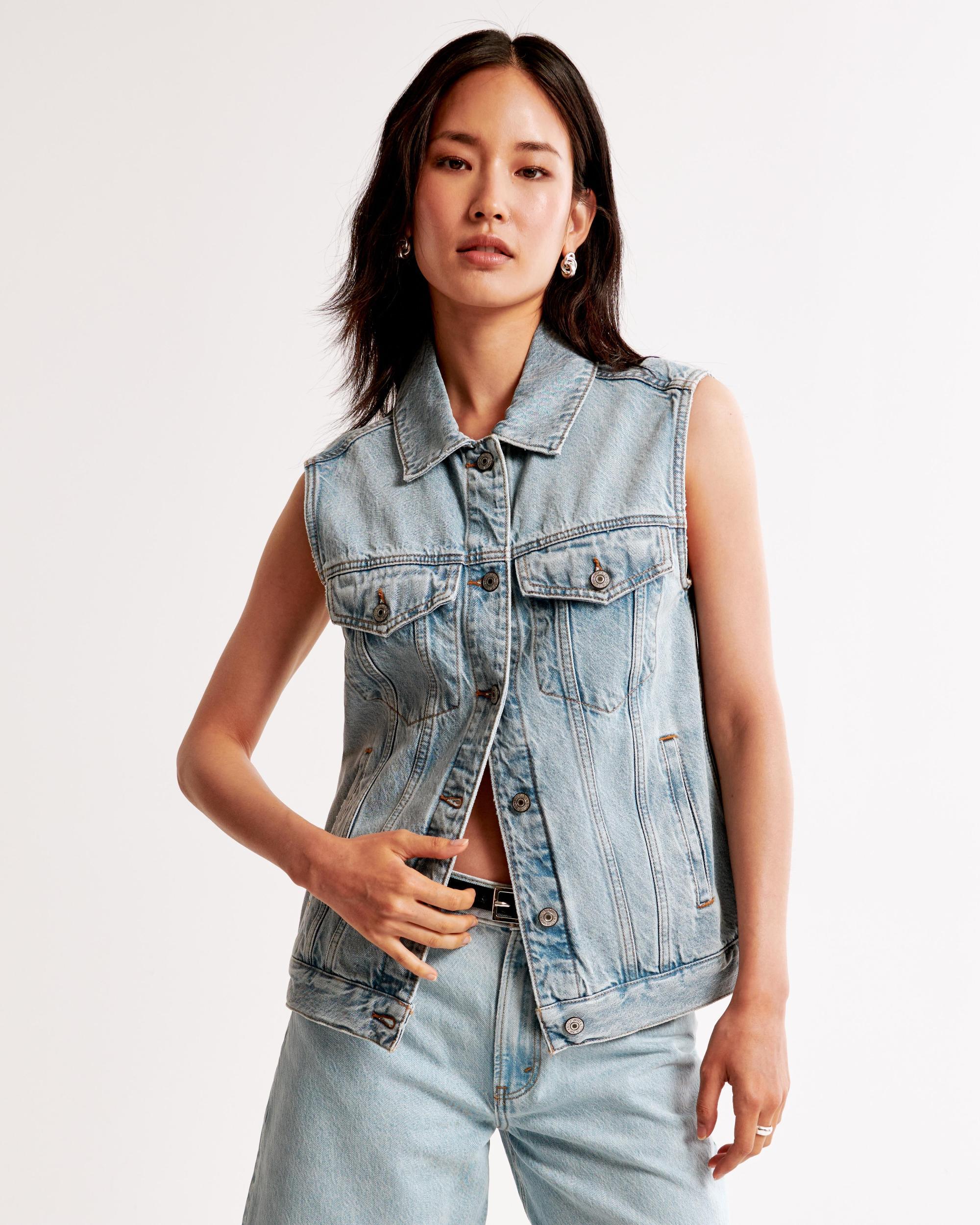 Denim Trucker Vest Product Image