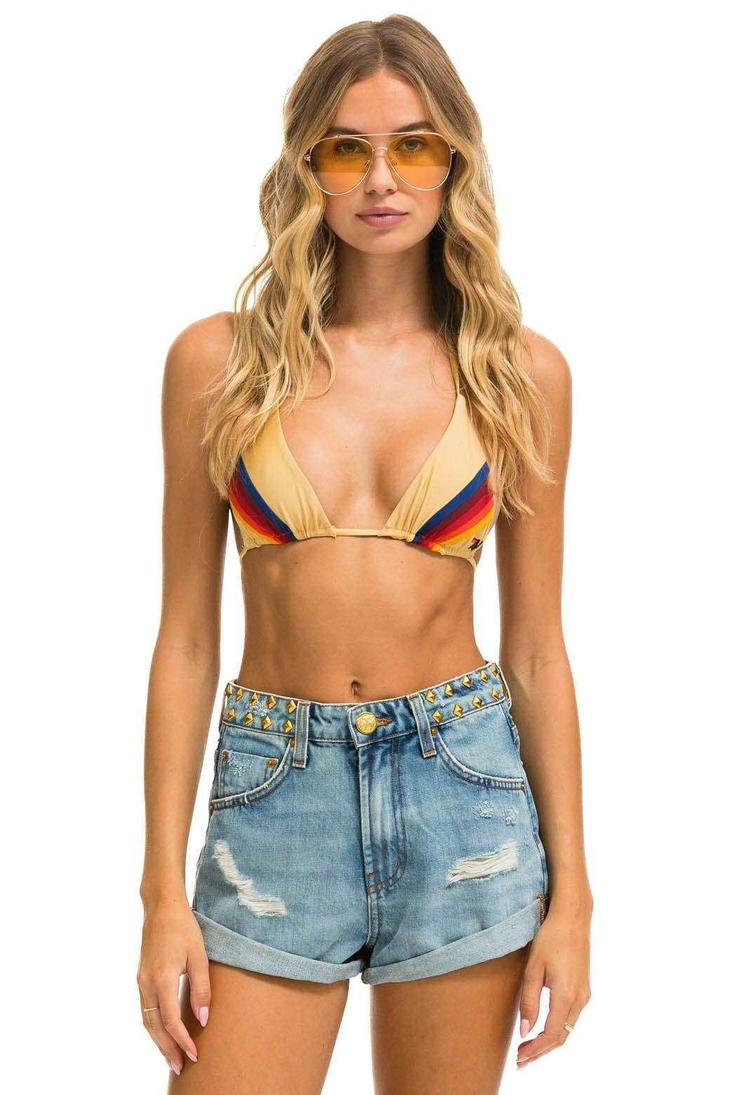 MID RISE STUDDED ROCKER BOLT WOMENS JEAN SHORT - VINTAGE Female Product Image
