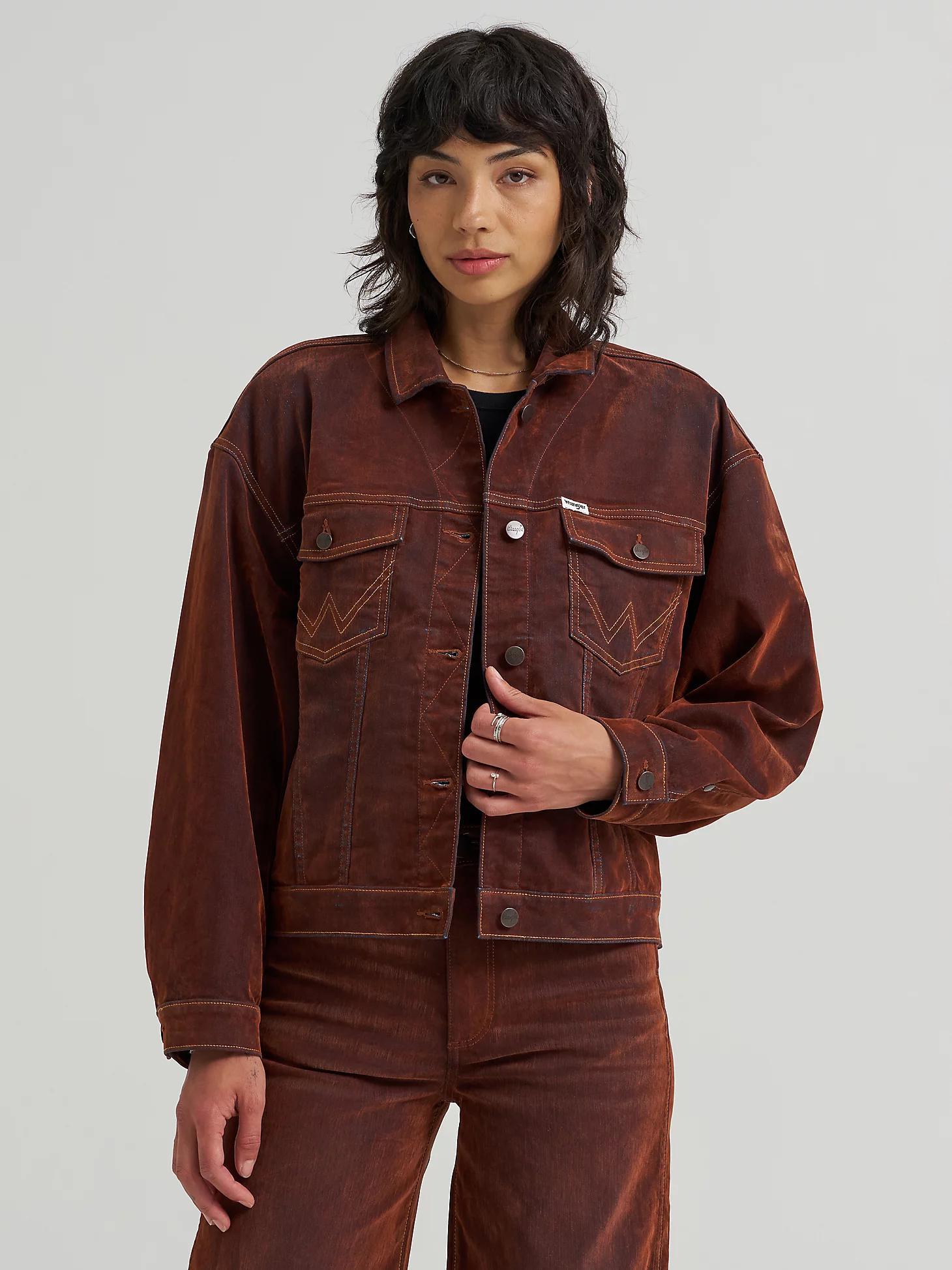 Women's Flocked Easy Fit Jacket | Women's JACKETS & OUTERWEAR | Wrangler® Product Image