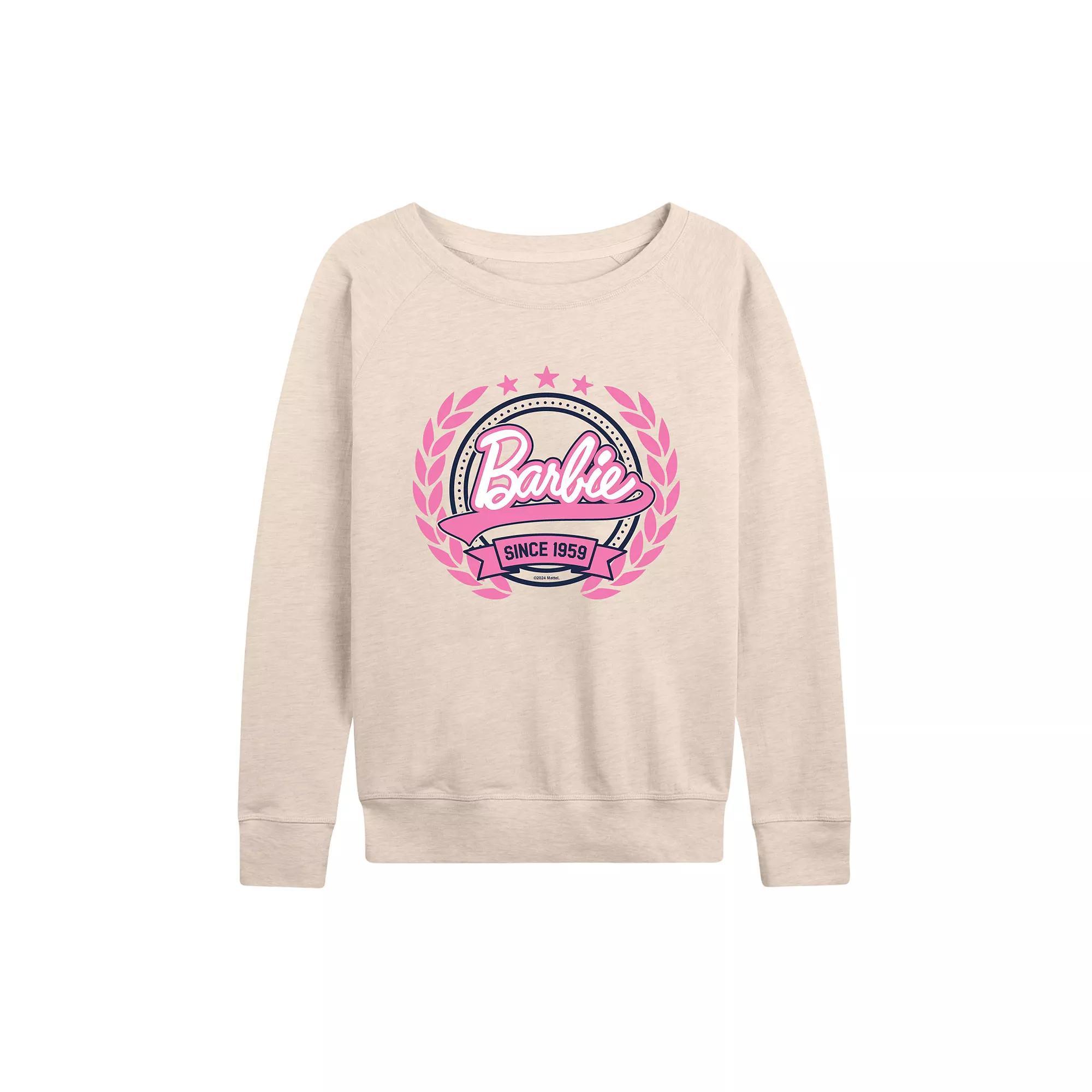 Womens Barbie Seal French Terry Long Sleeve Tee Product Image