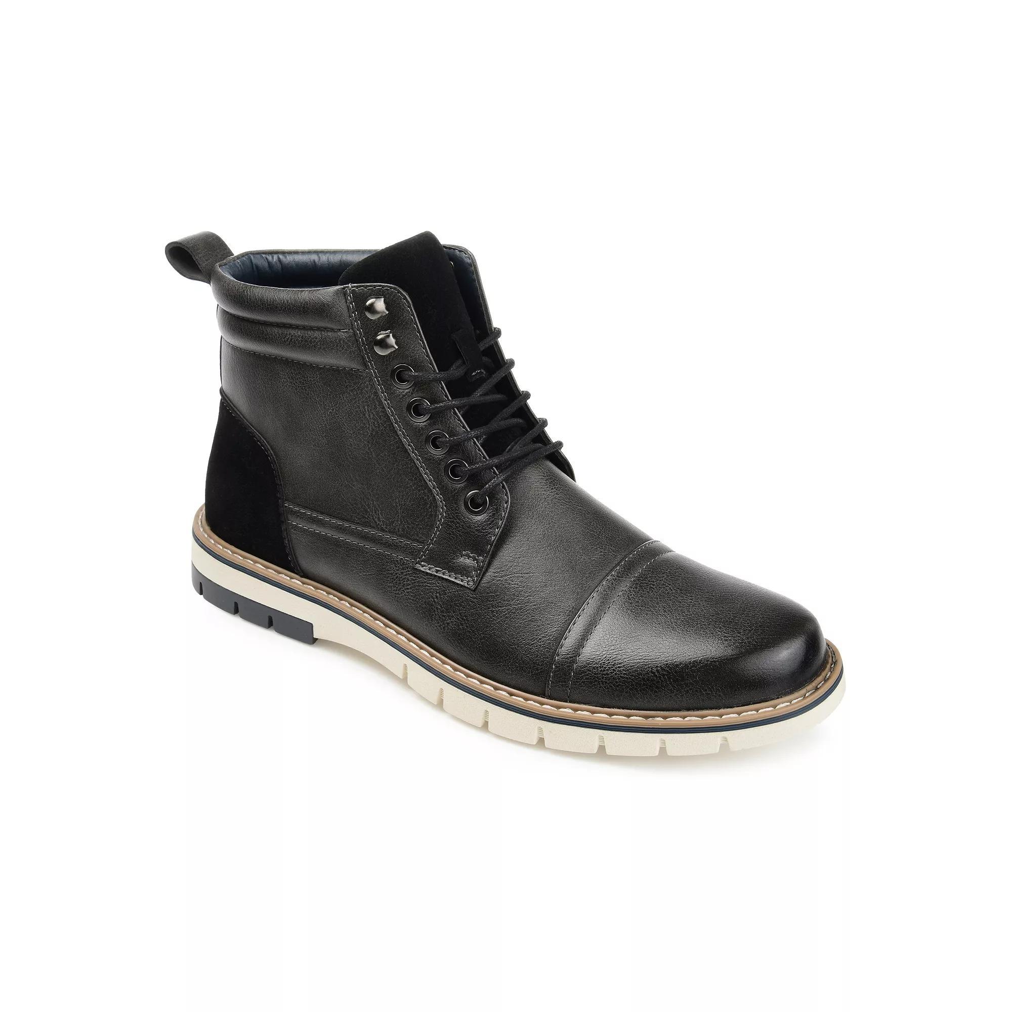 VANCE Lucien Men's Cap Toe Ankle Boots, Size: 10.5, Brown Product Image