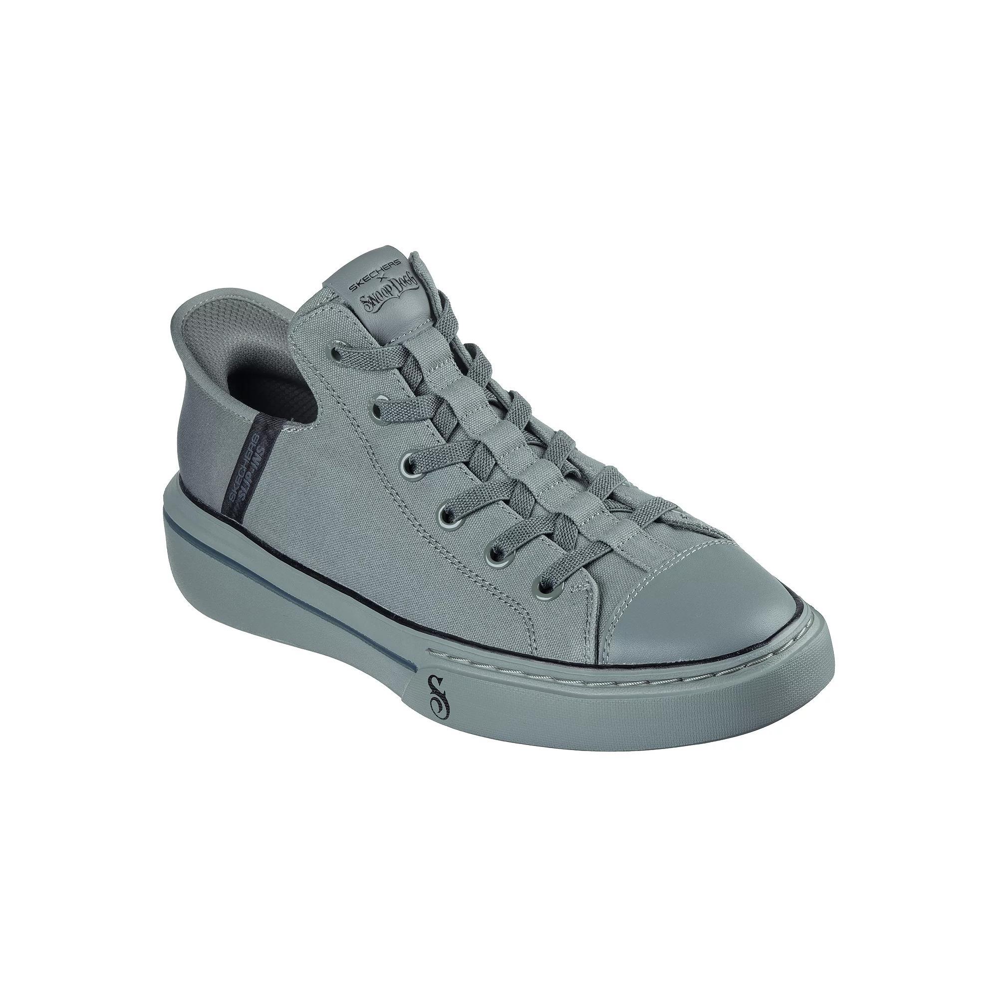 Skechers Hands Free Slip-ins® x Snoop Dogg Snoop One Boss Life Canvas Men's Shoes, Size: 10, Green Product Image