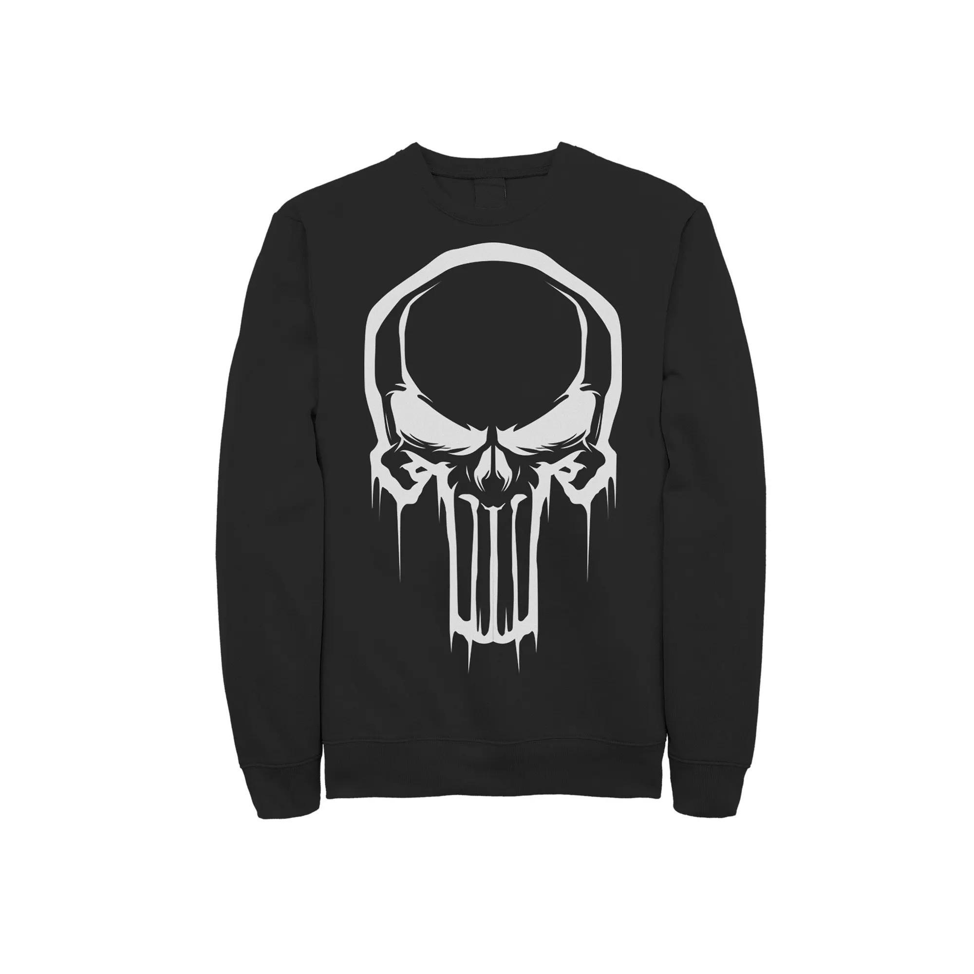 Men's Marvel Painted Punisher Logo Fleece, Size: XXL, Black Product Image