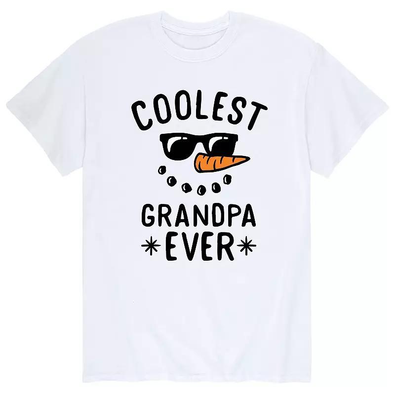 Mens Coolest Grandpa Ever Tee Athletic Grey Product Image