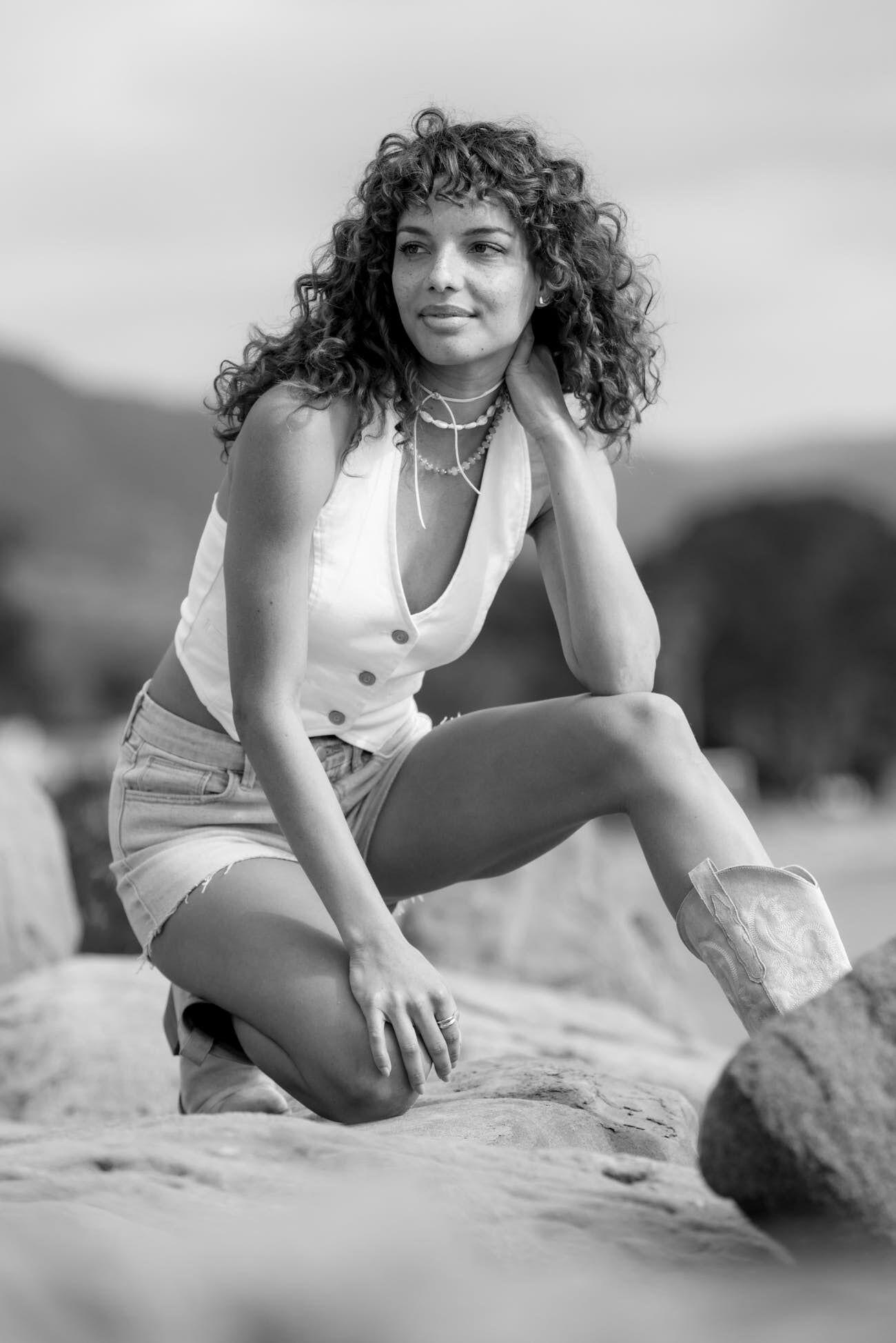 Tillie Denim Halter Vest Product Image