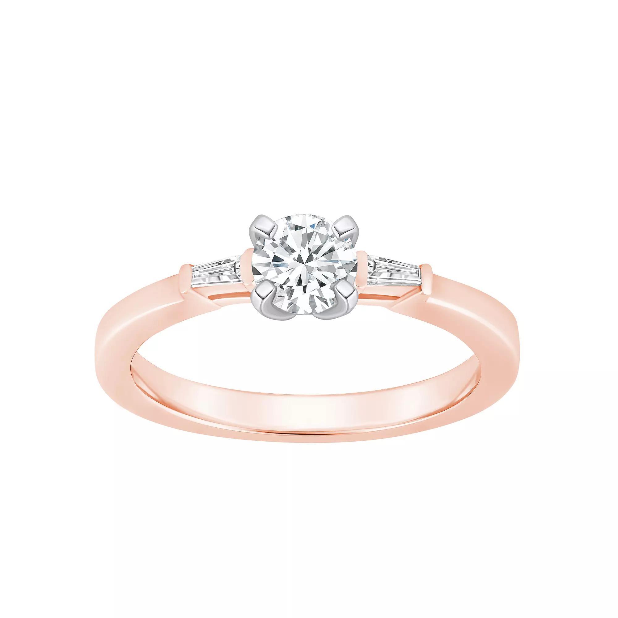 Alyson Layne 14k Gold 1/2 Carat T.W. Diamond Round Cut Engagement Ring, Womens White Gold Product Image