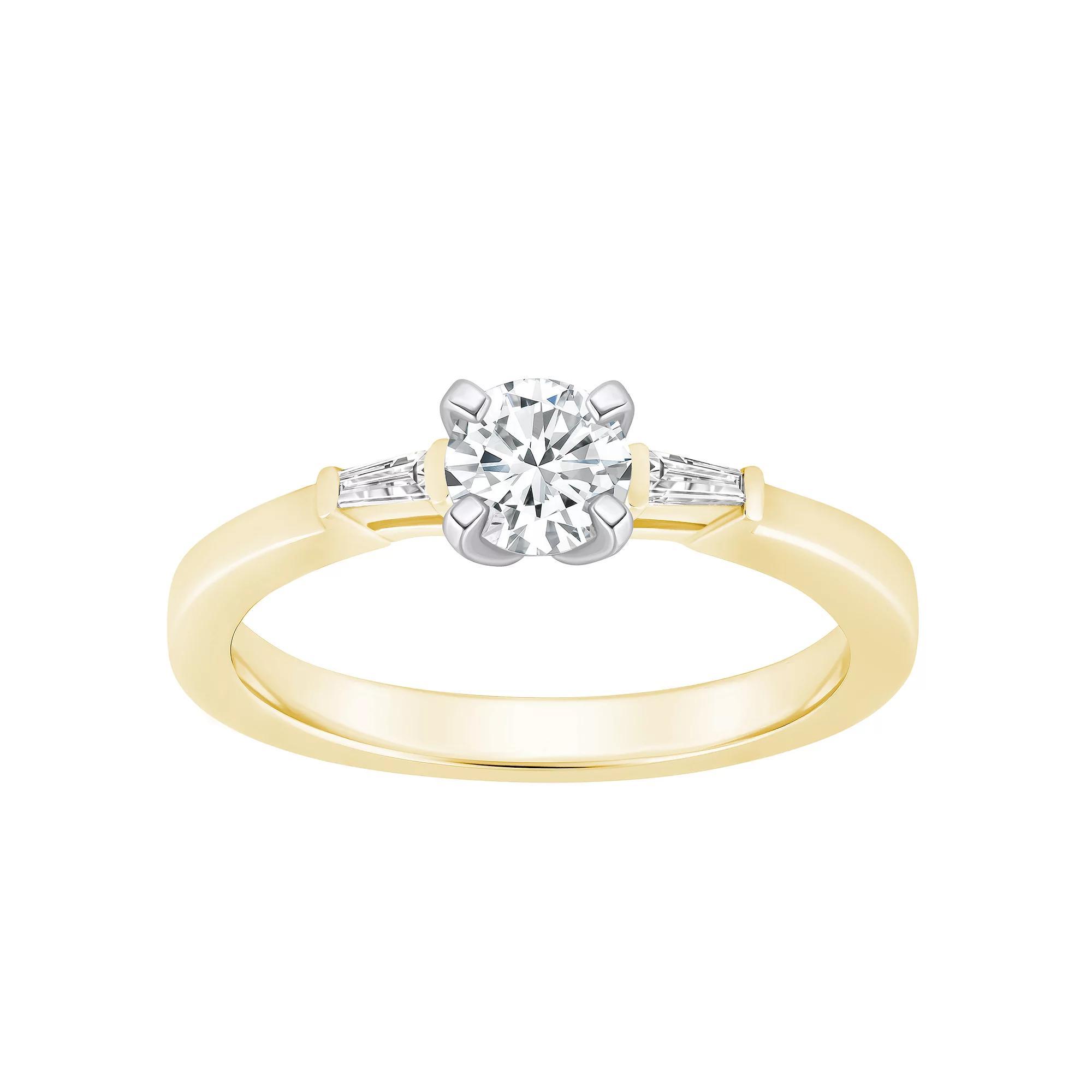 Alyson Layne 14k Gold 1/2 Carat T.W. Diamond Round Cut Engagement Ring, Womens White Gold Product Image