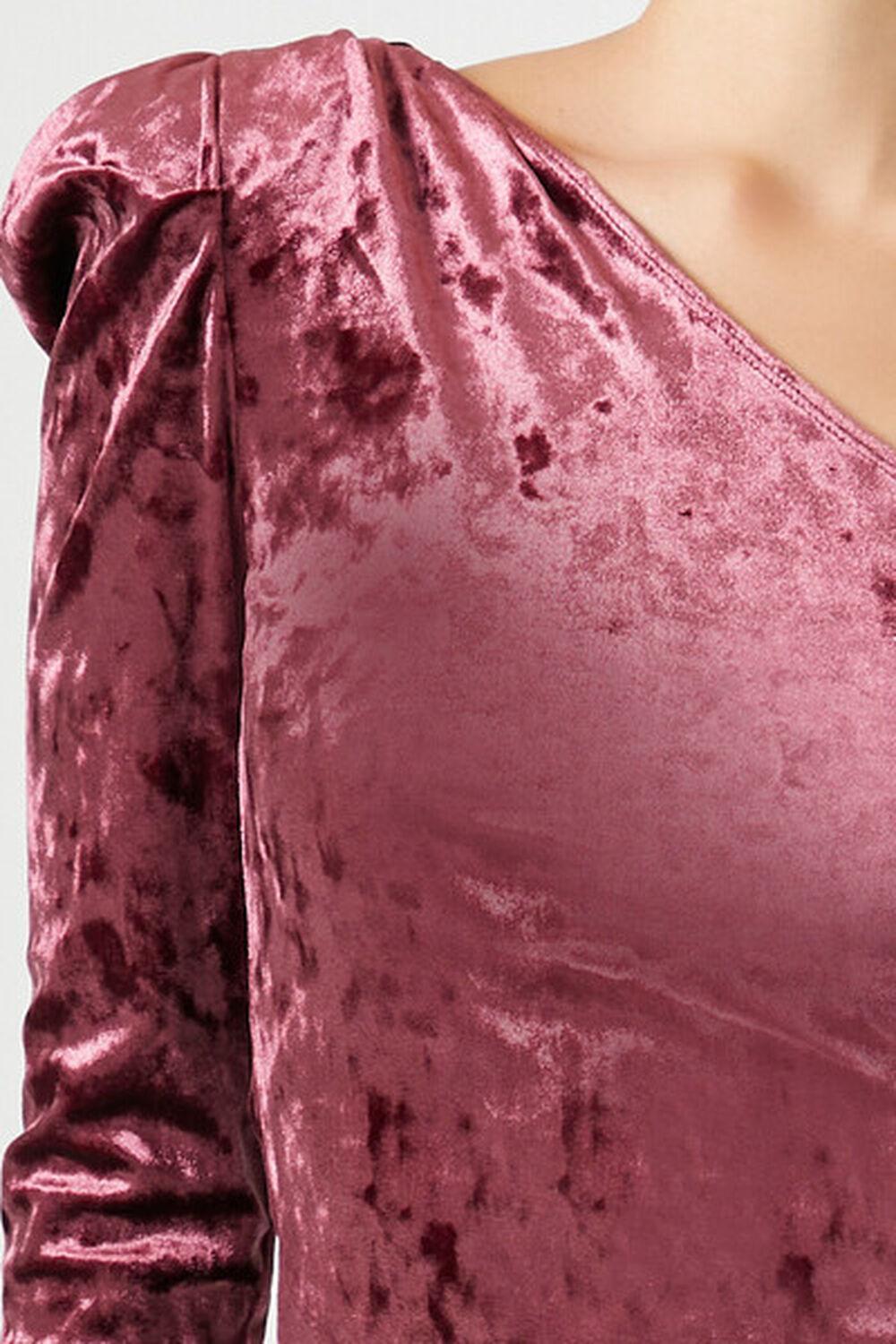 One-Shoulder Velvet Crop Top | Forever 21 Product Image