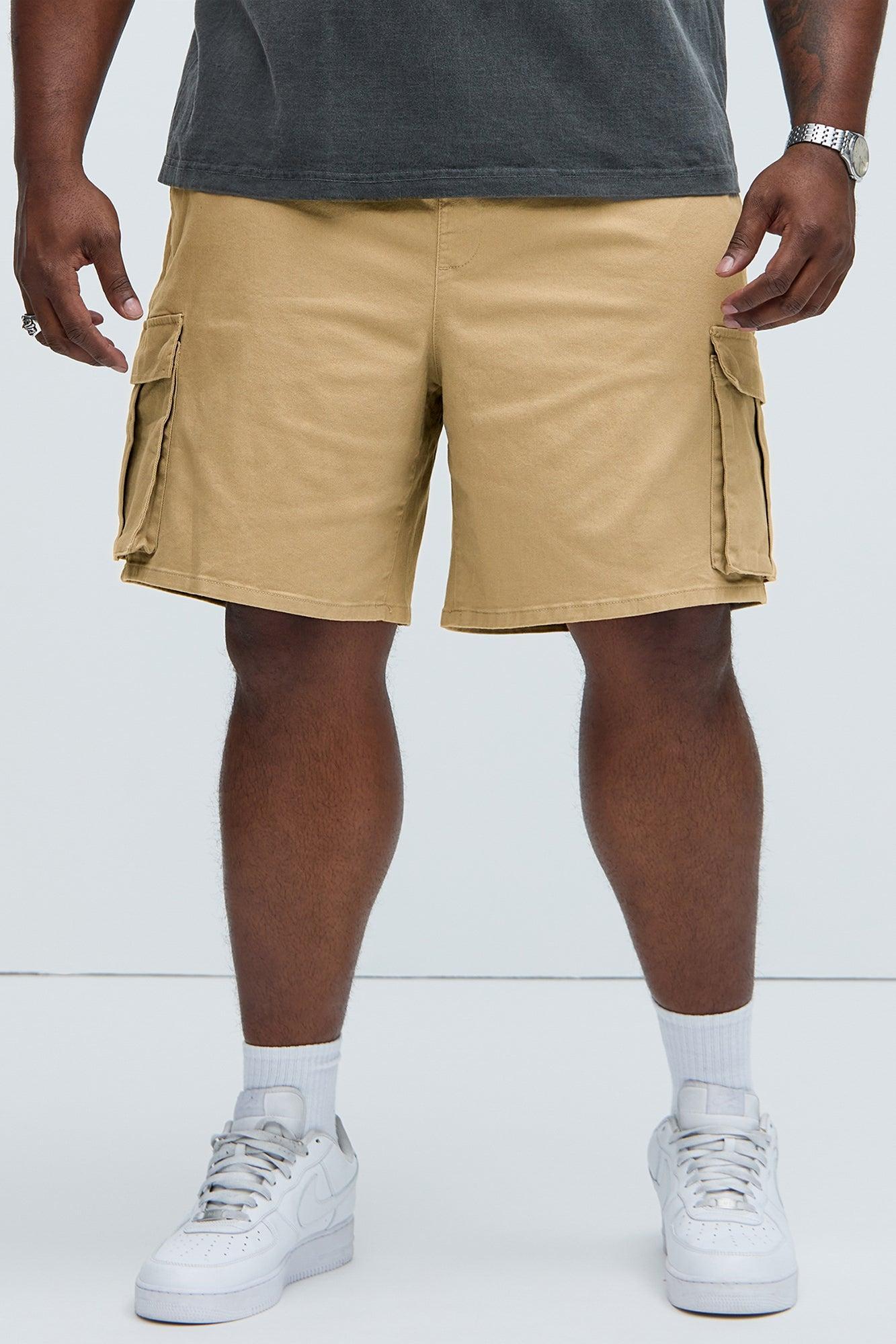 Twill Volley Cargo Shorts - Khaki Product Image