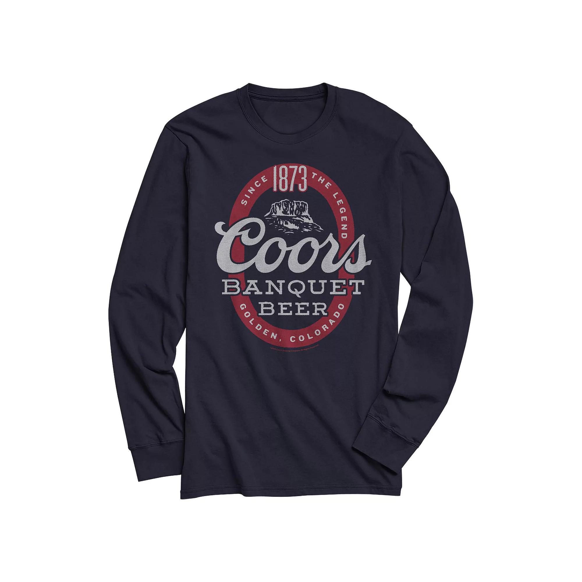 Men's Coors Banquet Beer Graphic Tee, Size: Large, Blue Product Image