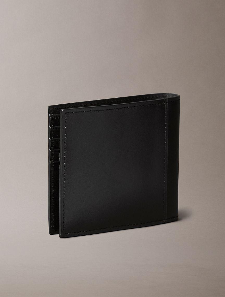 Leather Logo Plaque Bifold Wallet  Product Image
