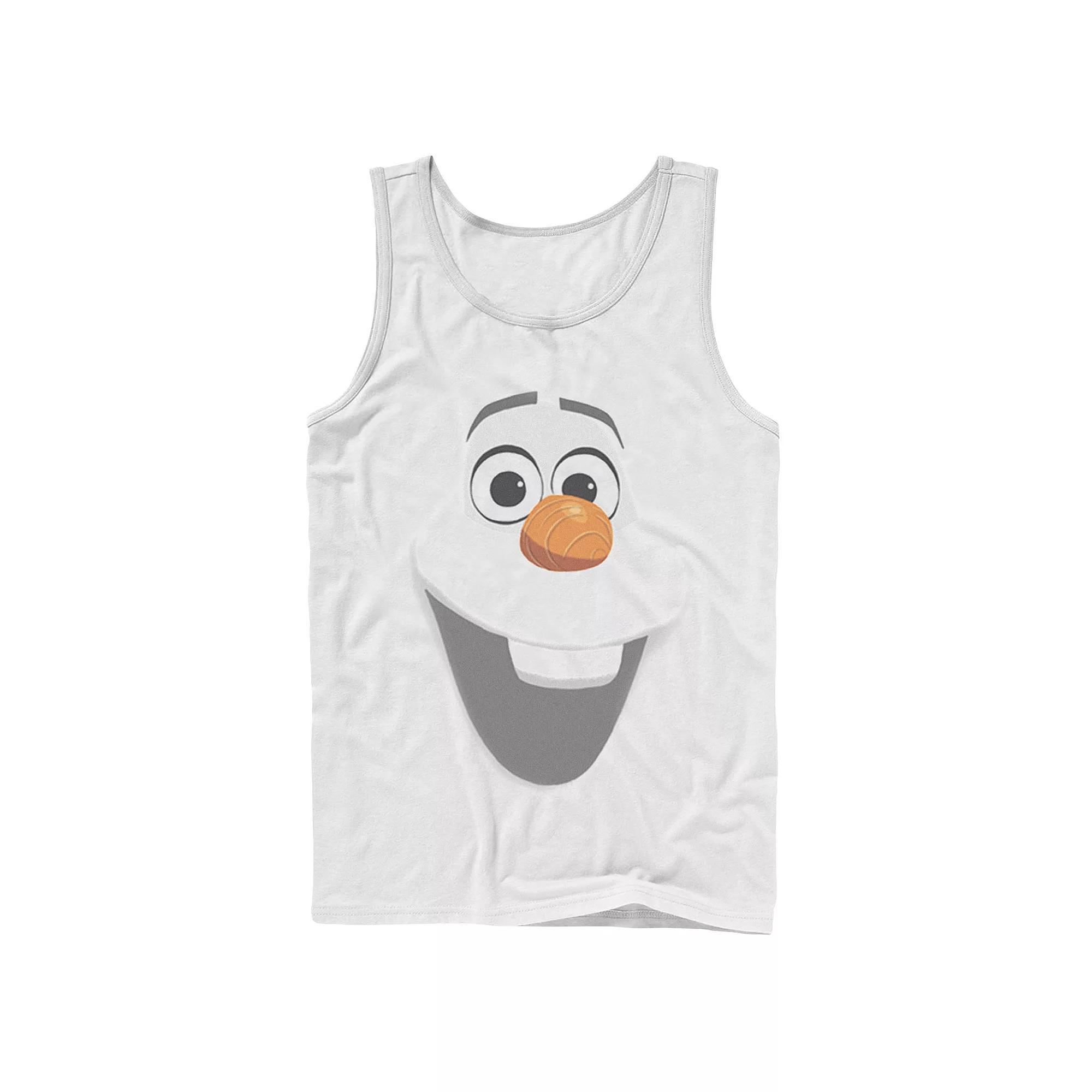 Men's Disney Frozen Olaf Big Face Tank Top, Size: Large, White Product Image