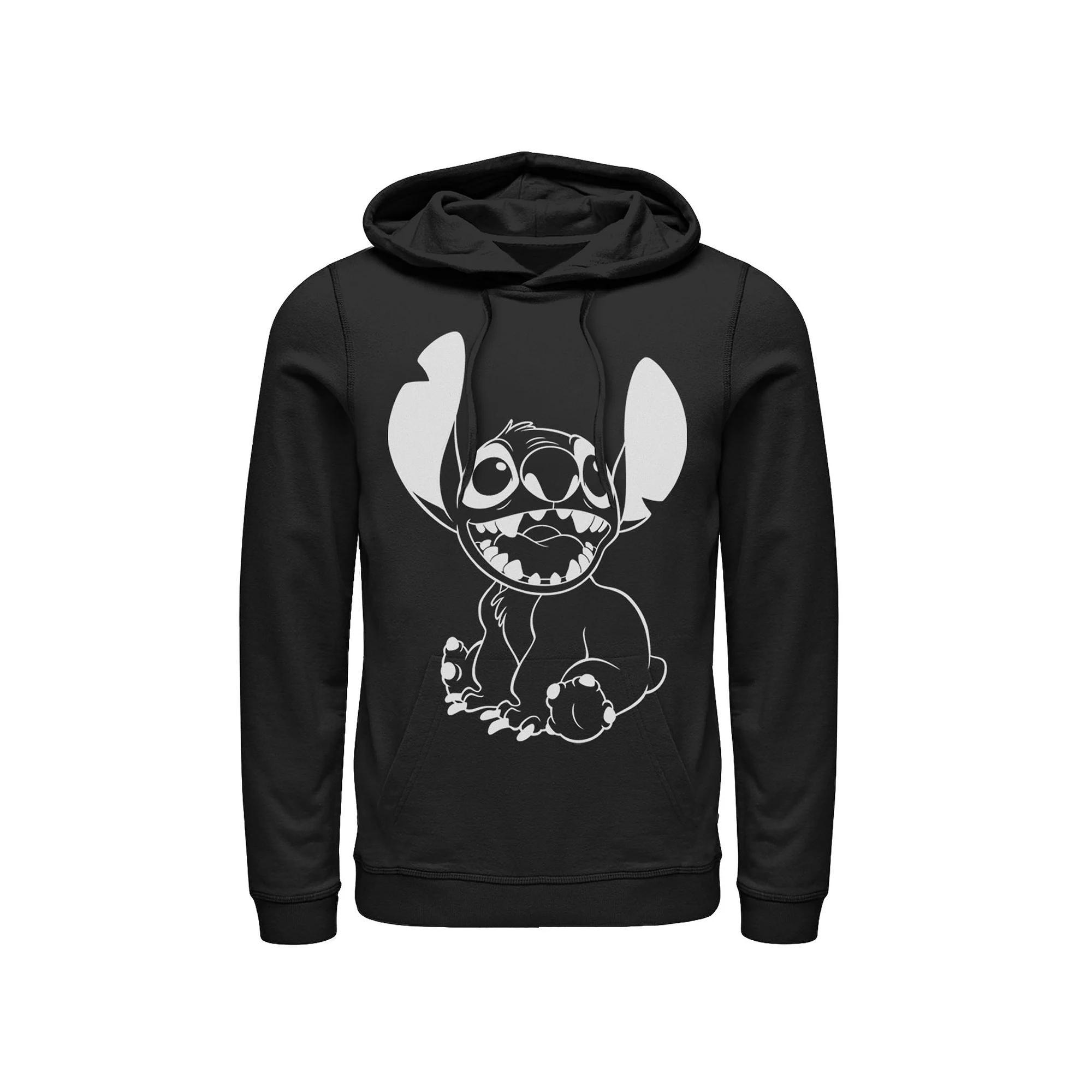 Disney's Lilo & Stitch Happy Stitch Men's Hoodie, Size: Small, Black Product Image