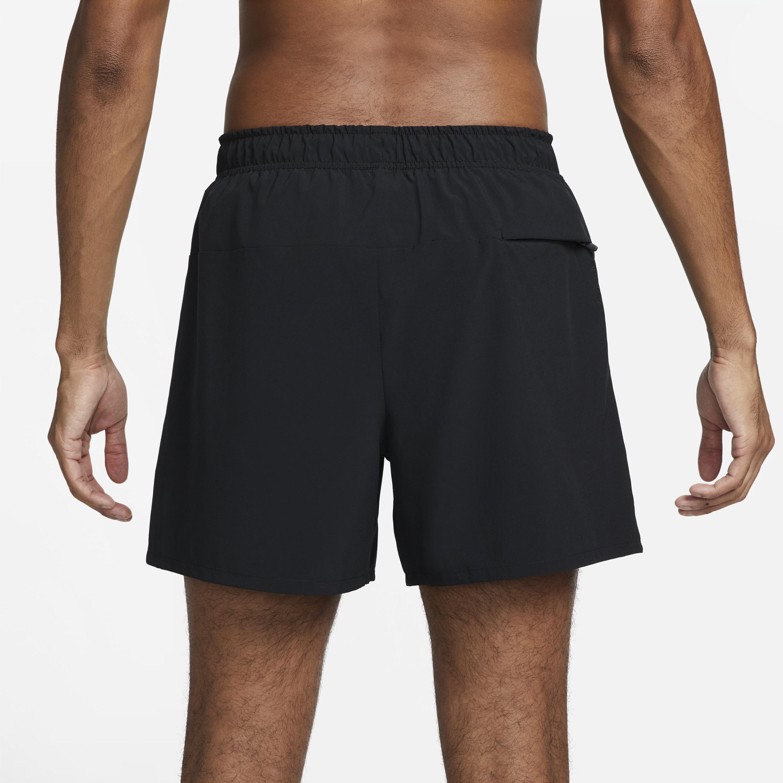 Nike Mens Unlimited Dri-FIT 5 Unlined Versatile Shorts in Black Product Image