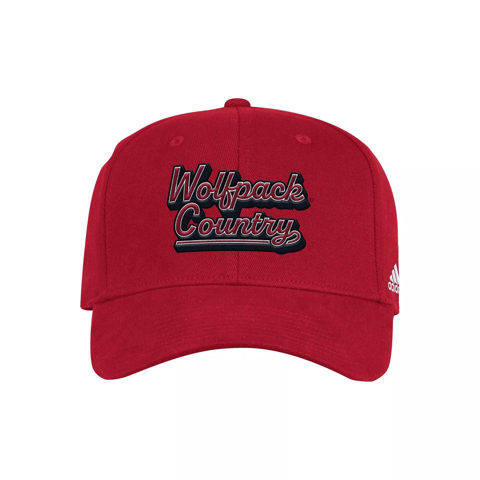 Men's adidas Red NC State Wolfpack Chant Flex Hat, Size: Medium/Large, Nst Red Product Image