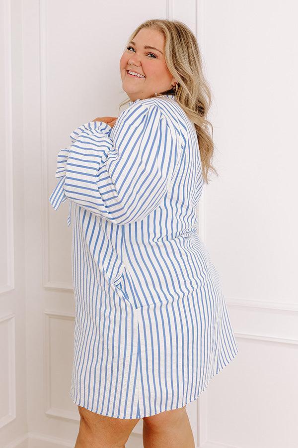 Sweet Lifestyle Stripe Mini Dress Curves Product Image