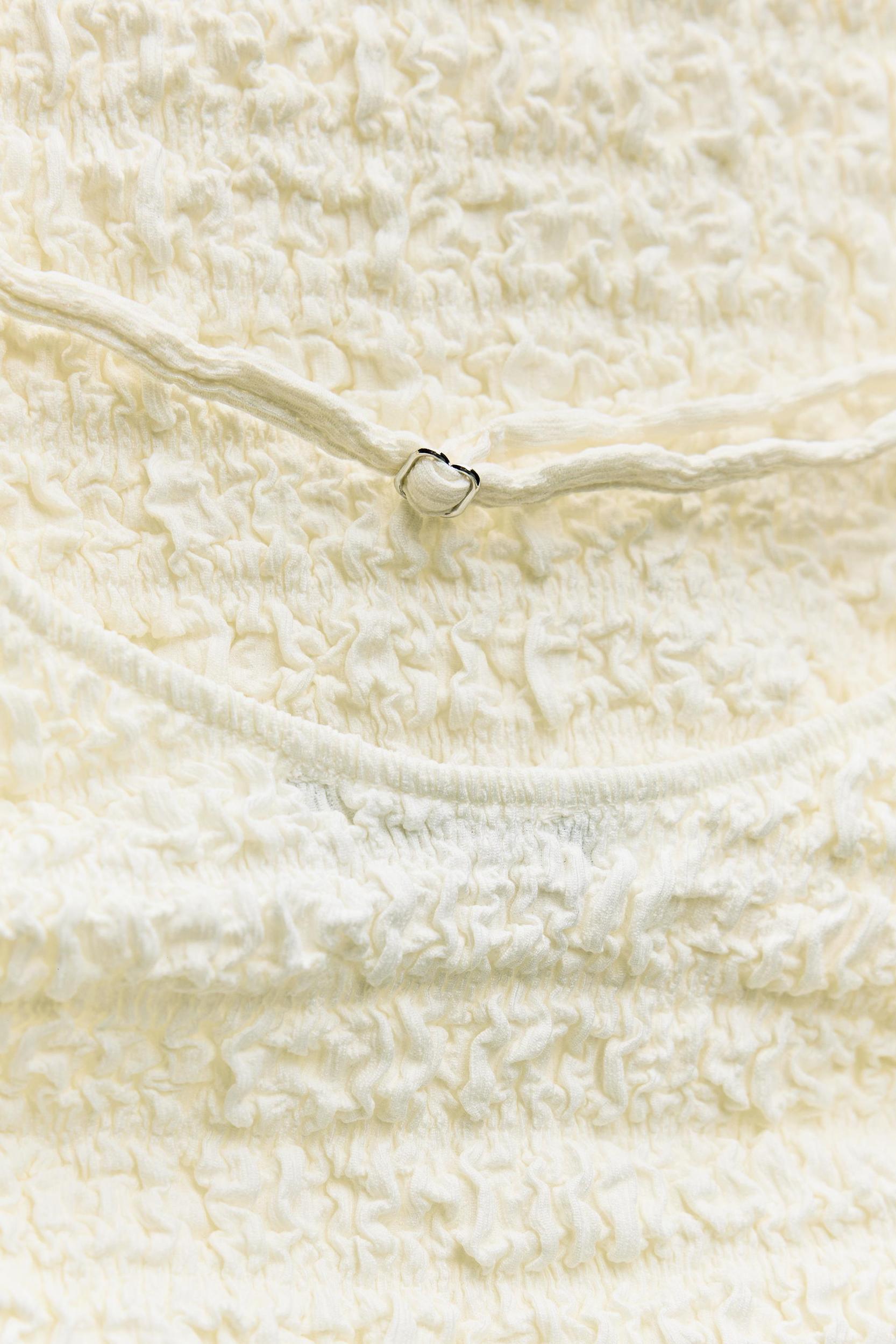TEXTURED HALTER TOP Product Image
