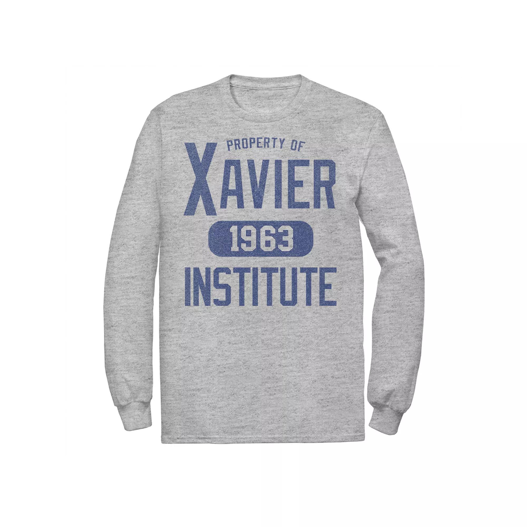 Men's Marvel X-Men Xavier Institute Campus Property Tee, Size: Medium, Athletic Grey Product Image