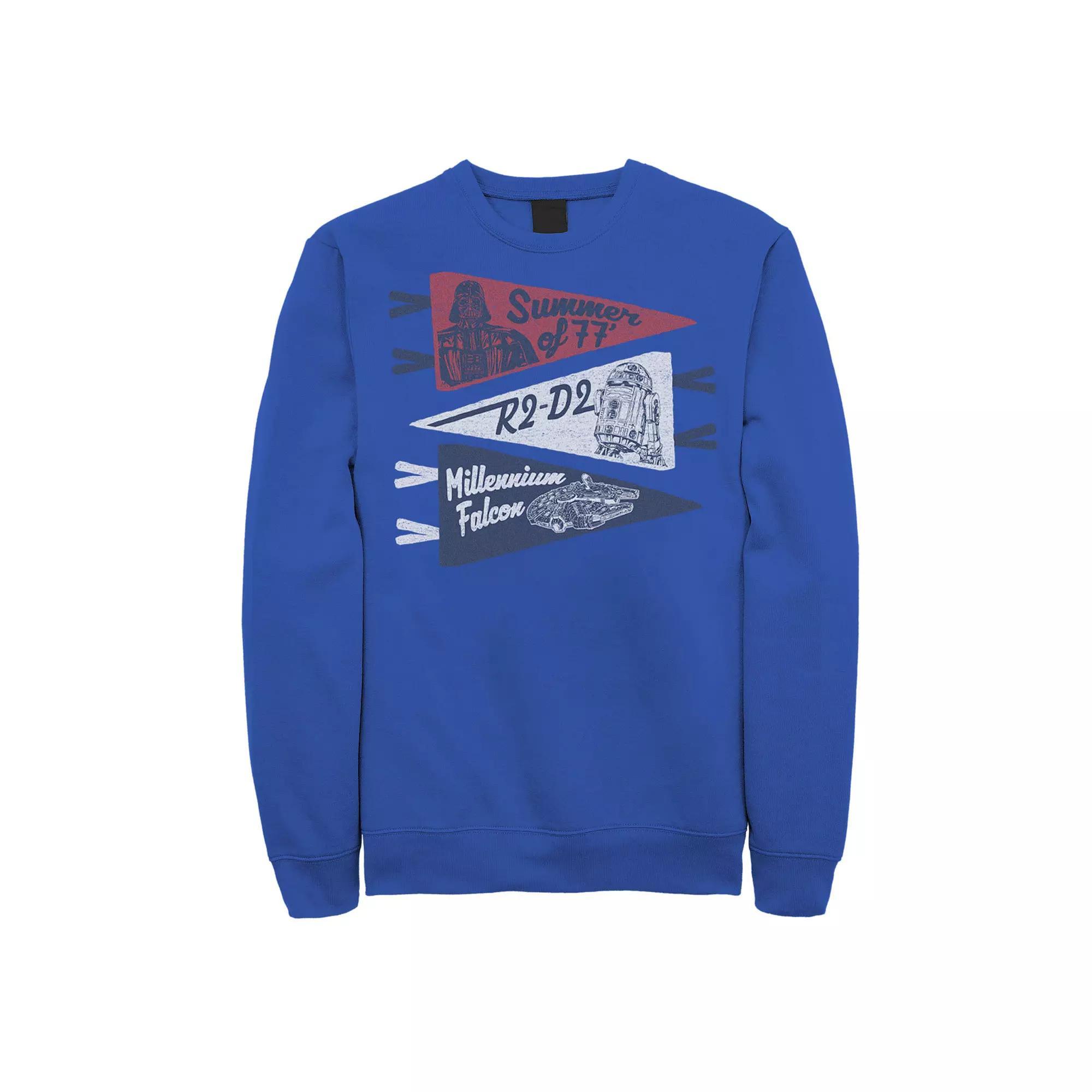Men's Star Wars Summer 77 Banners Sweatshirt, Boy's, Size: XXL, Royal Product Image