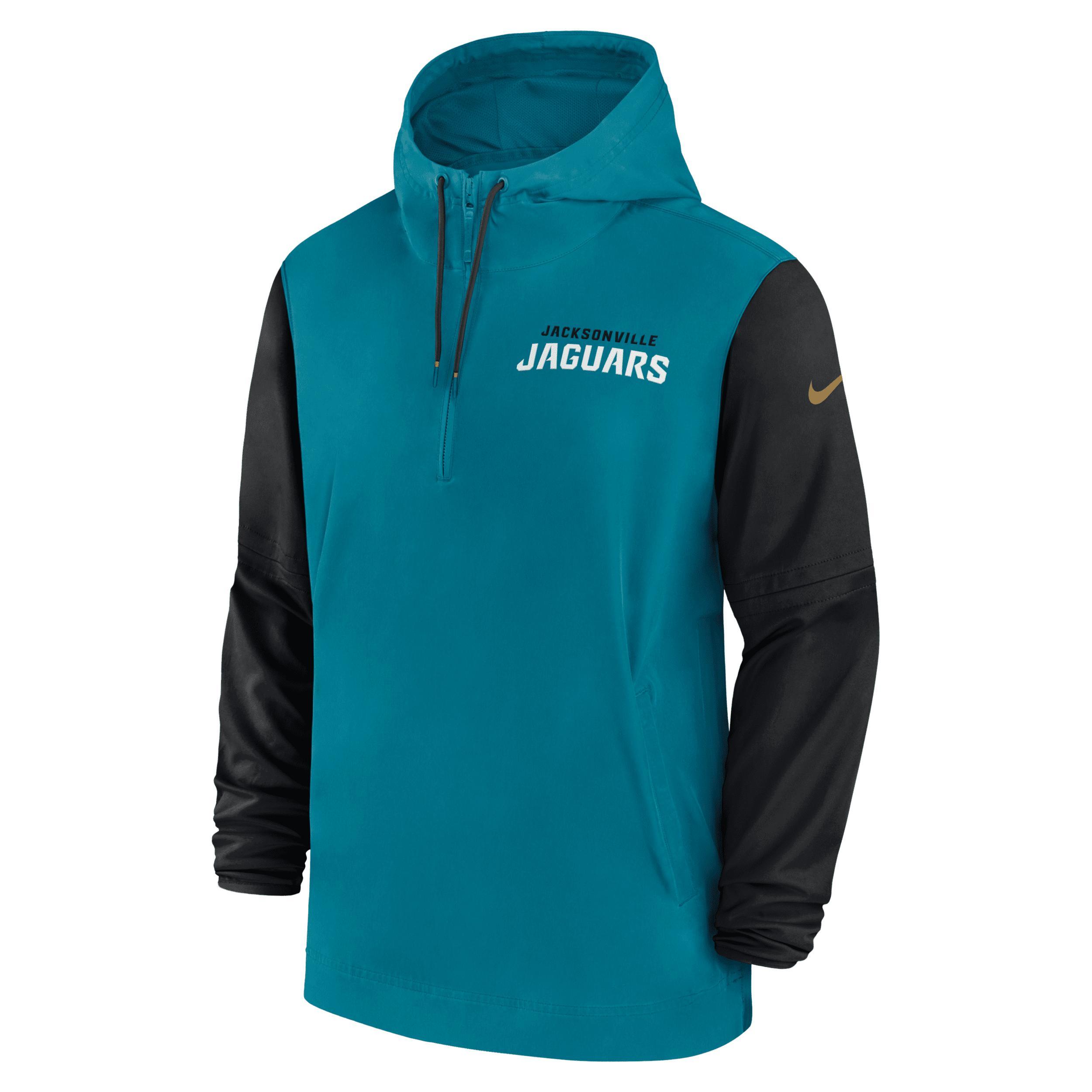 Clemson Tigers Sideline Pre-Game Player Nike Men's College 1/2-Zip Hooded Jacket Product Image