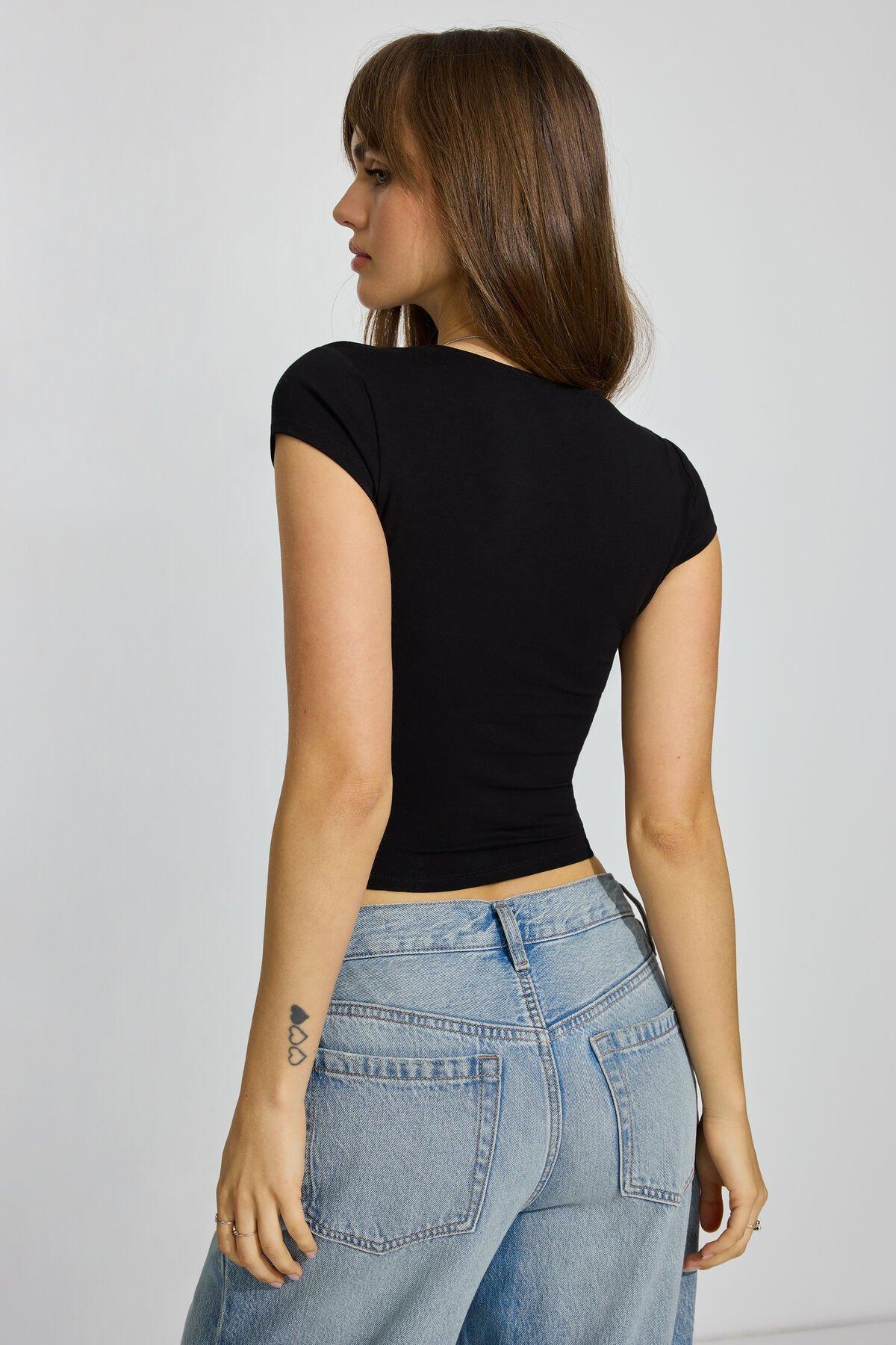 Scoop Neck T-Shirt Product Image