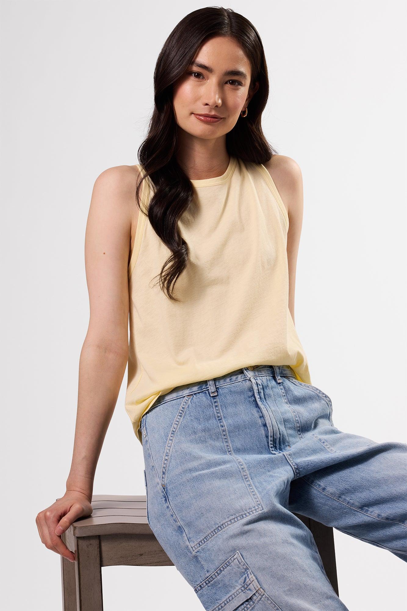 Jillian Organic Cotton Tank - Anise Product Image