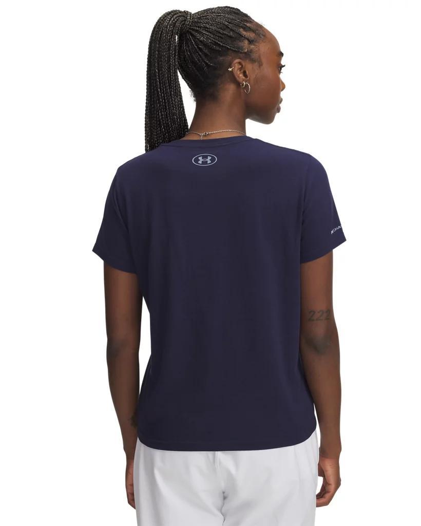 UA Icon Charged Cotton Womens V-Neck Short Sleeve Product Image
