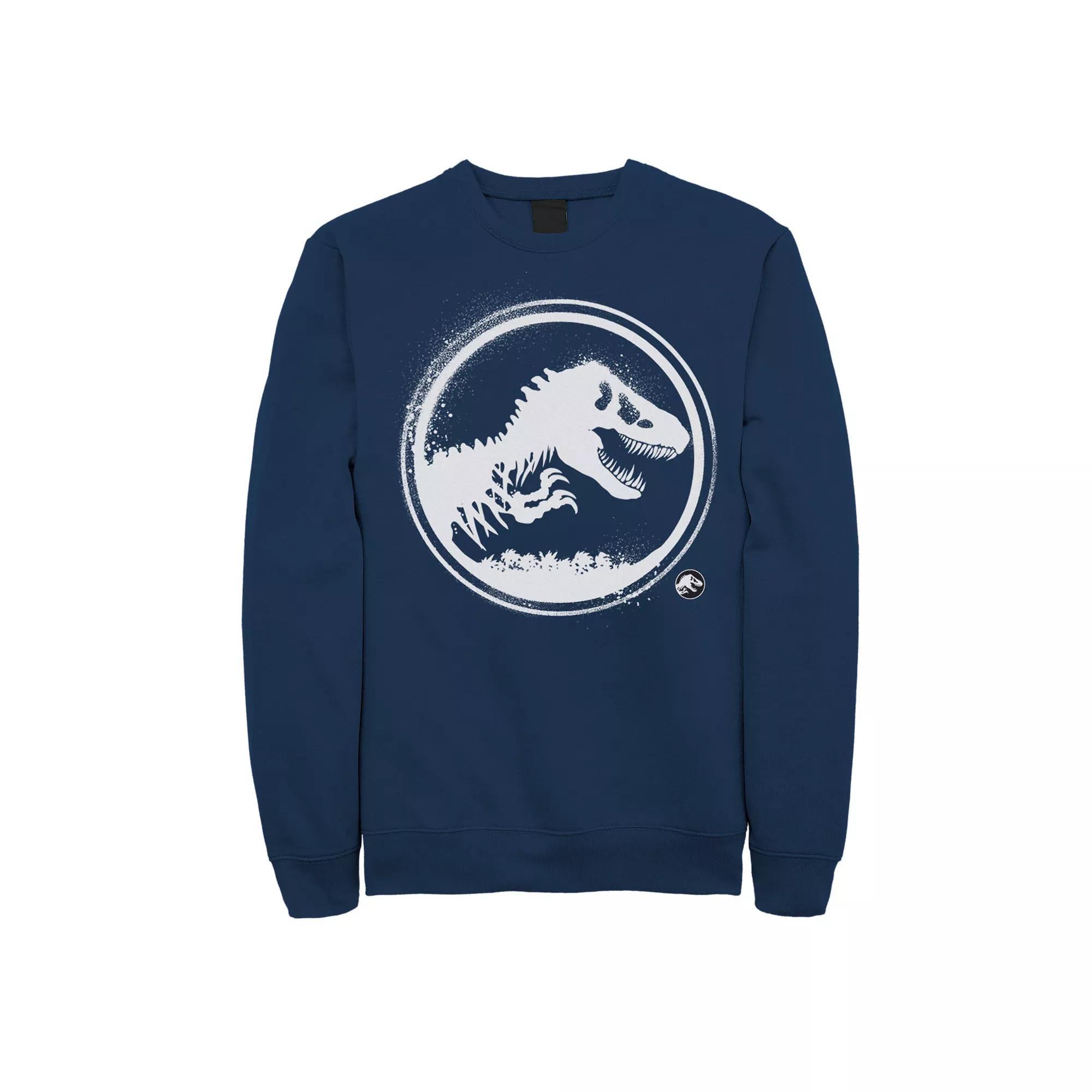 Mens Jurassic World: Fallen Kingdom Paint Splatter Logo Sweatshirt Blue Product Image