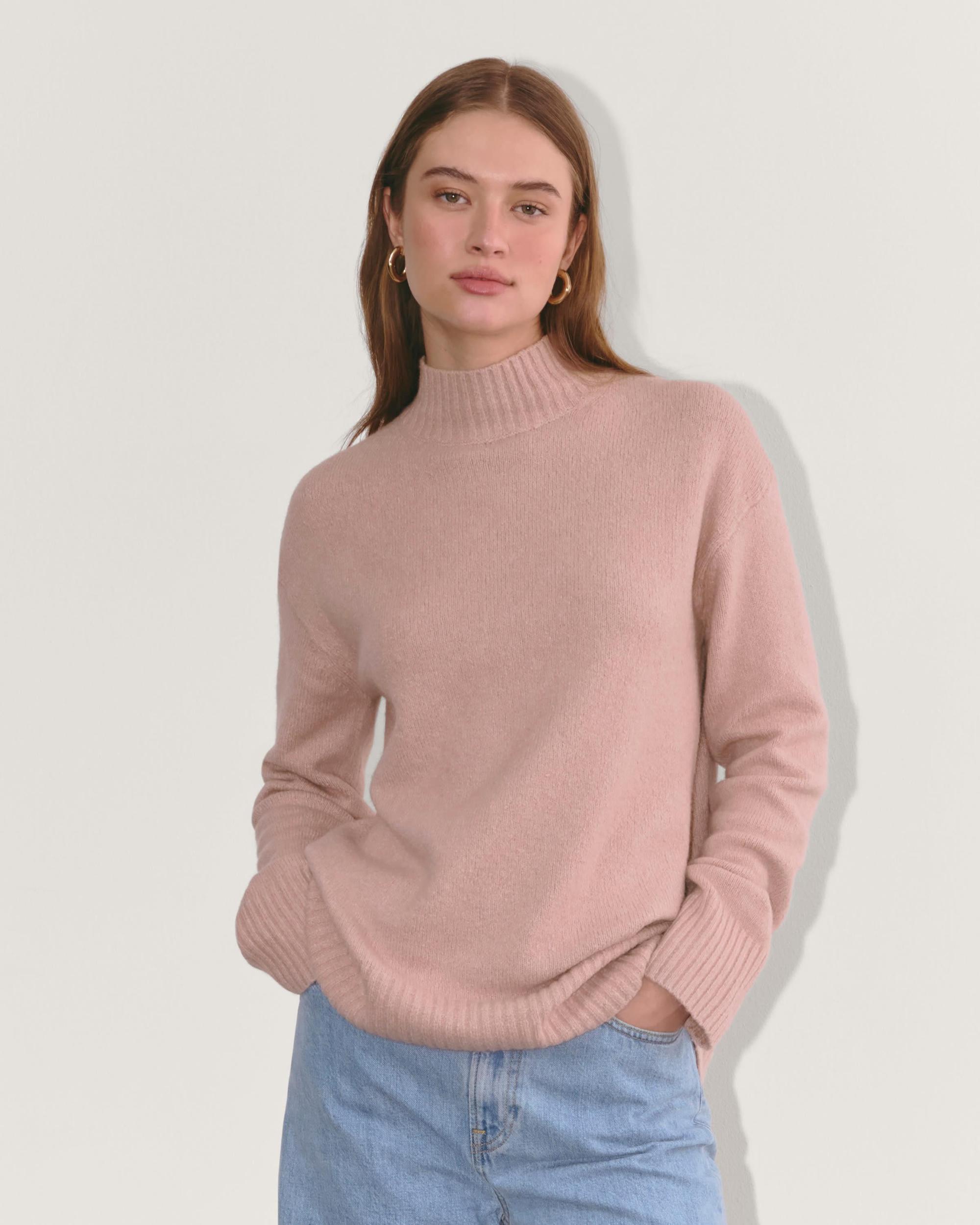 The Mockneck Sweater in Plush Cotton Product Image