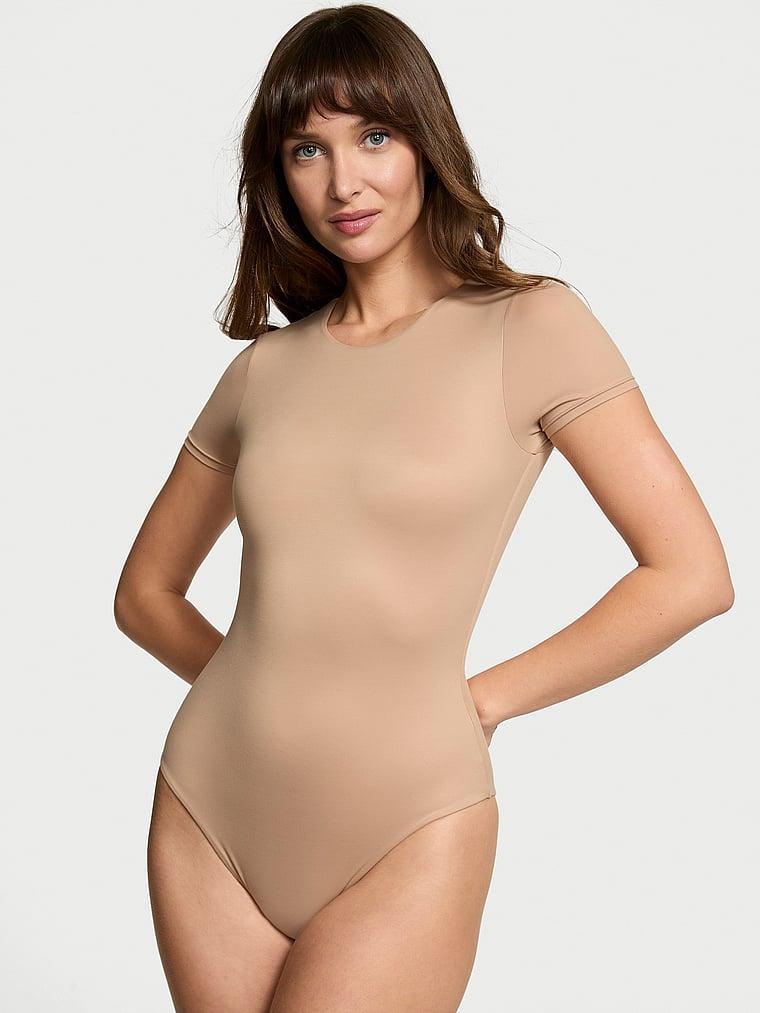 BODYWEAR by Victoria with FeatherSoft™ Innovation Short-Sleeve Bodysuit Product Image