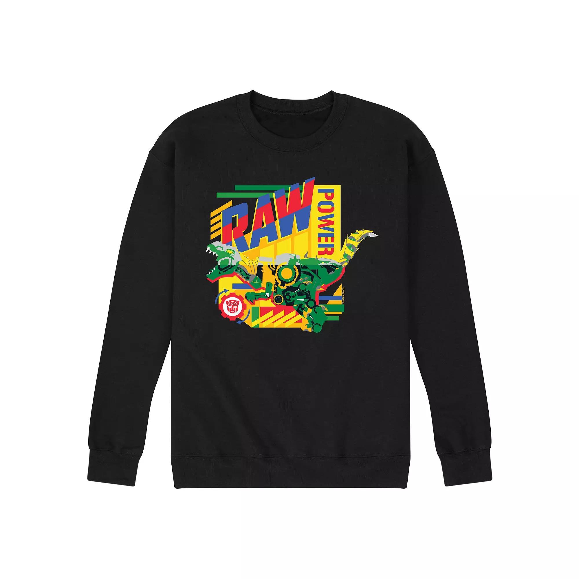 Mens Transformers Raw Power Fleece Sweatshirt Product Image