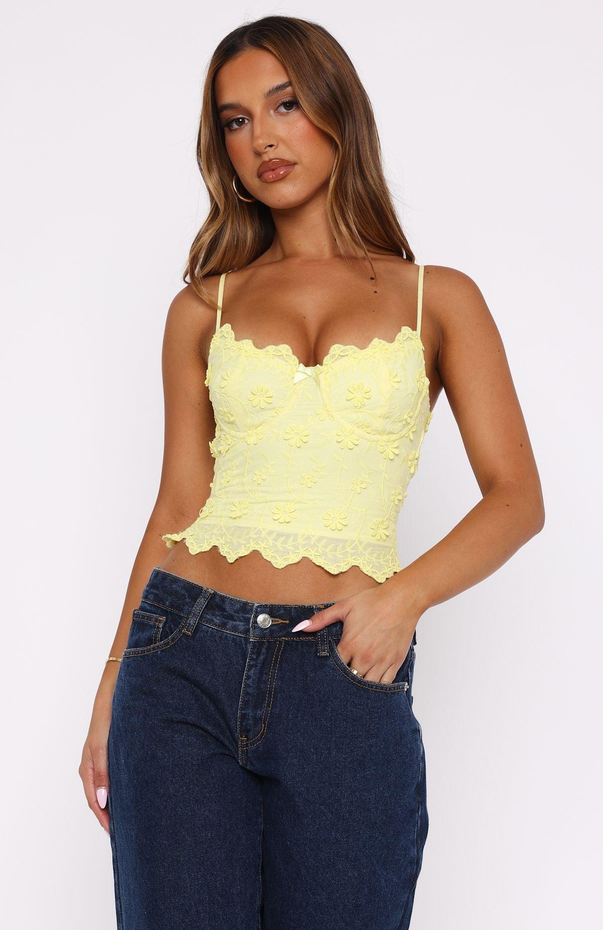 Everything To Me Bustier Lemon Product Image