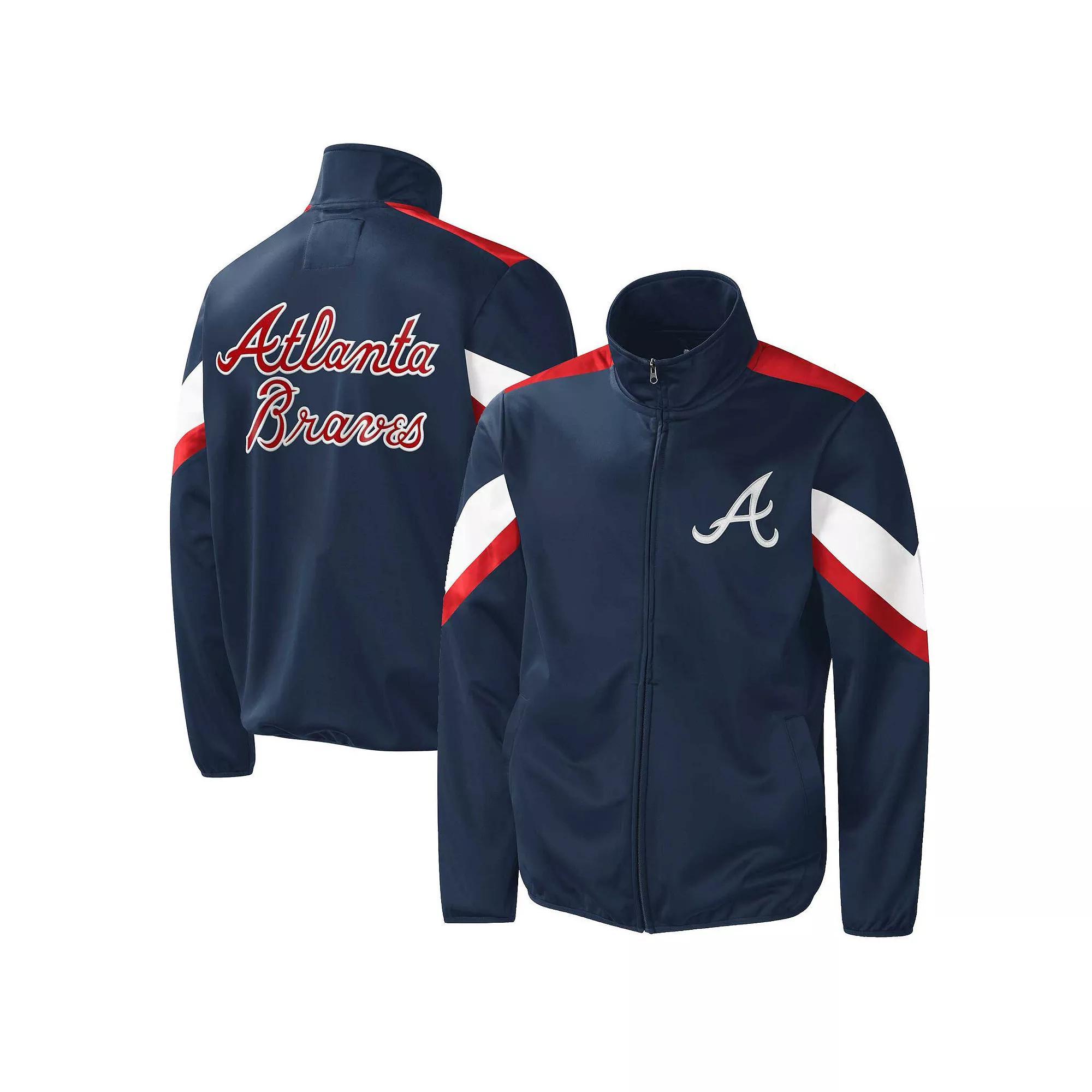 Men's G-III Sports by Carl Banks Navy Atlanta Braves Earned Run Full-Zip Jacket, Size: 3XL, Blue Product Image