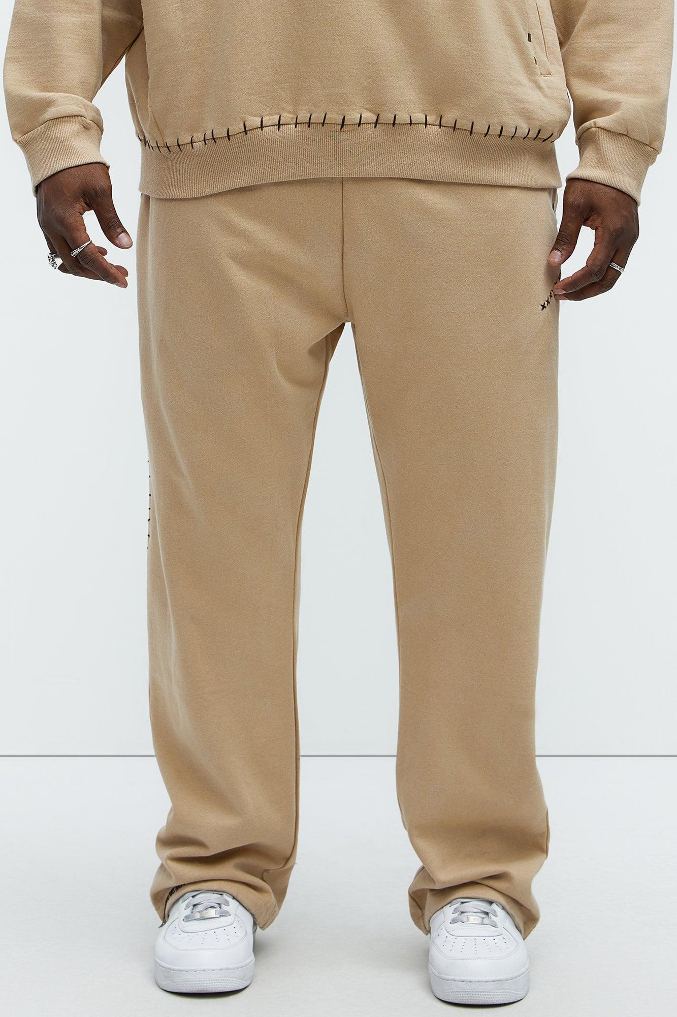 Fresh Studded Sweatpants - Brown Product Image