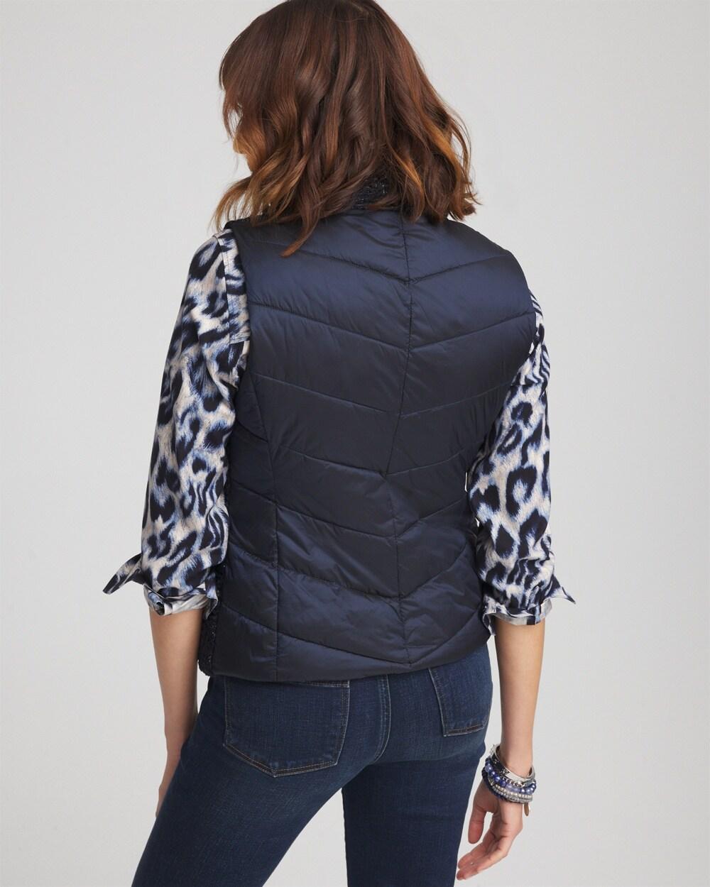 Quilted Faux Fur Vest Product Image
