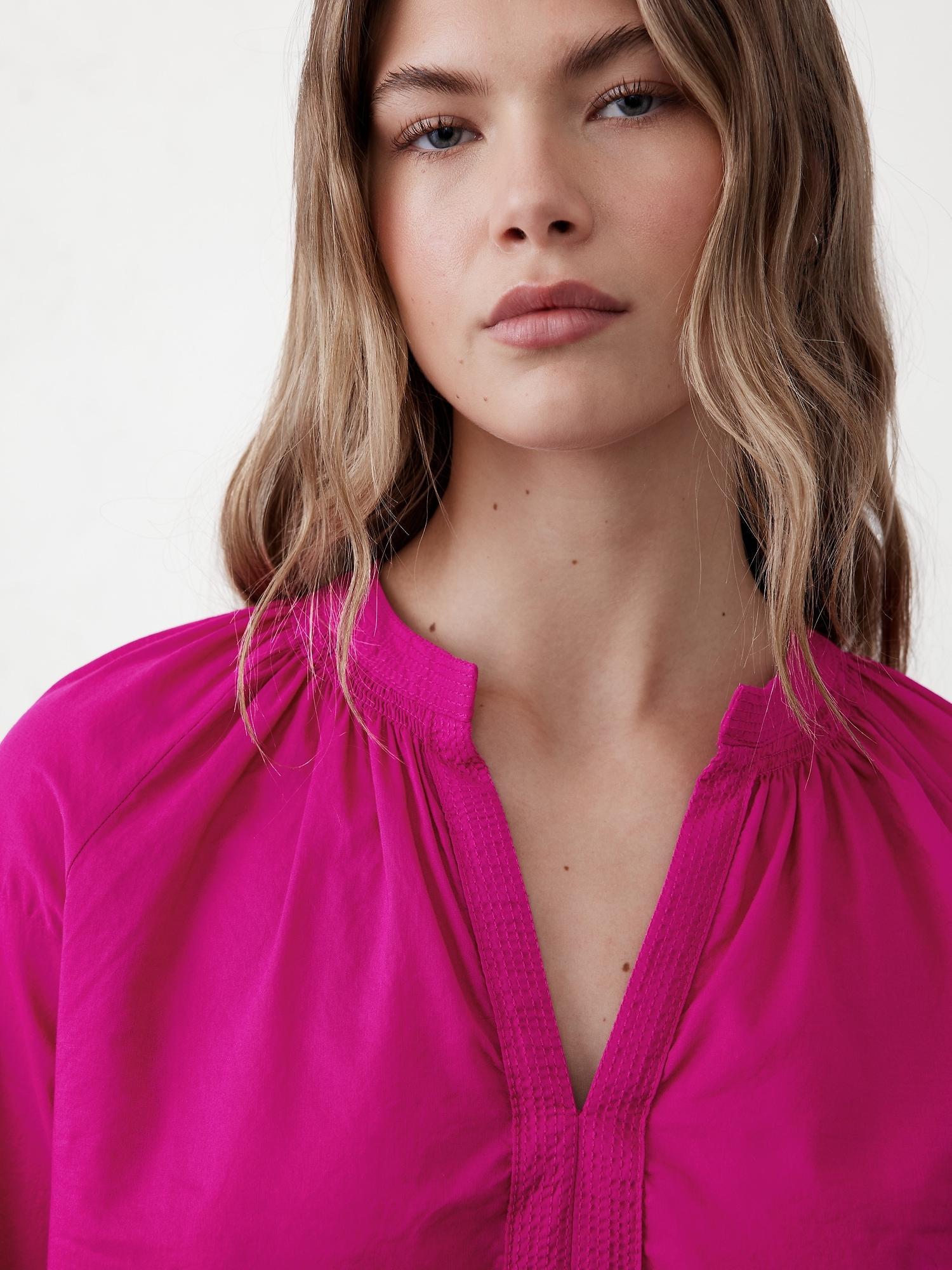Trapunto Stitch Voile Top Product Image