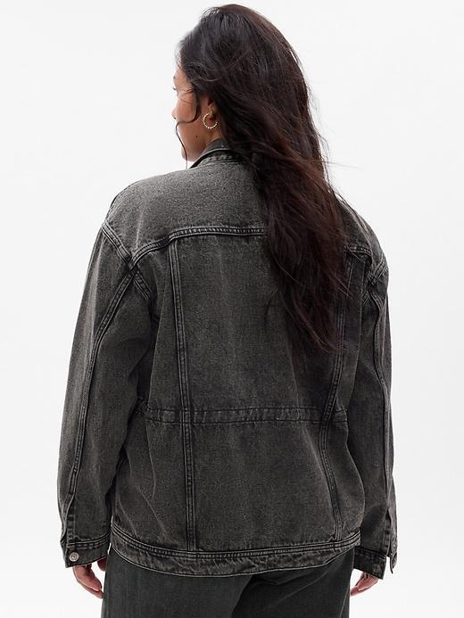 Cinched Denim Jacket Product Image