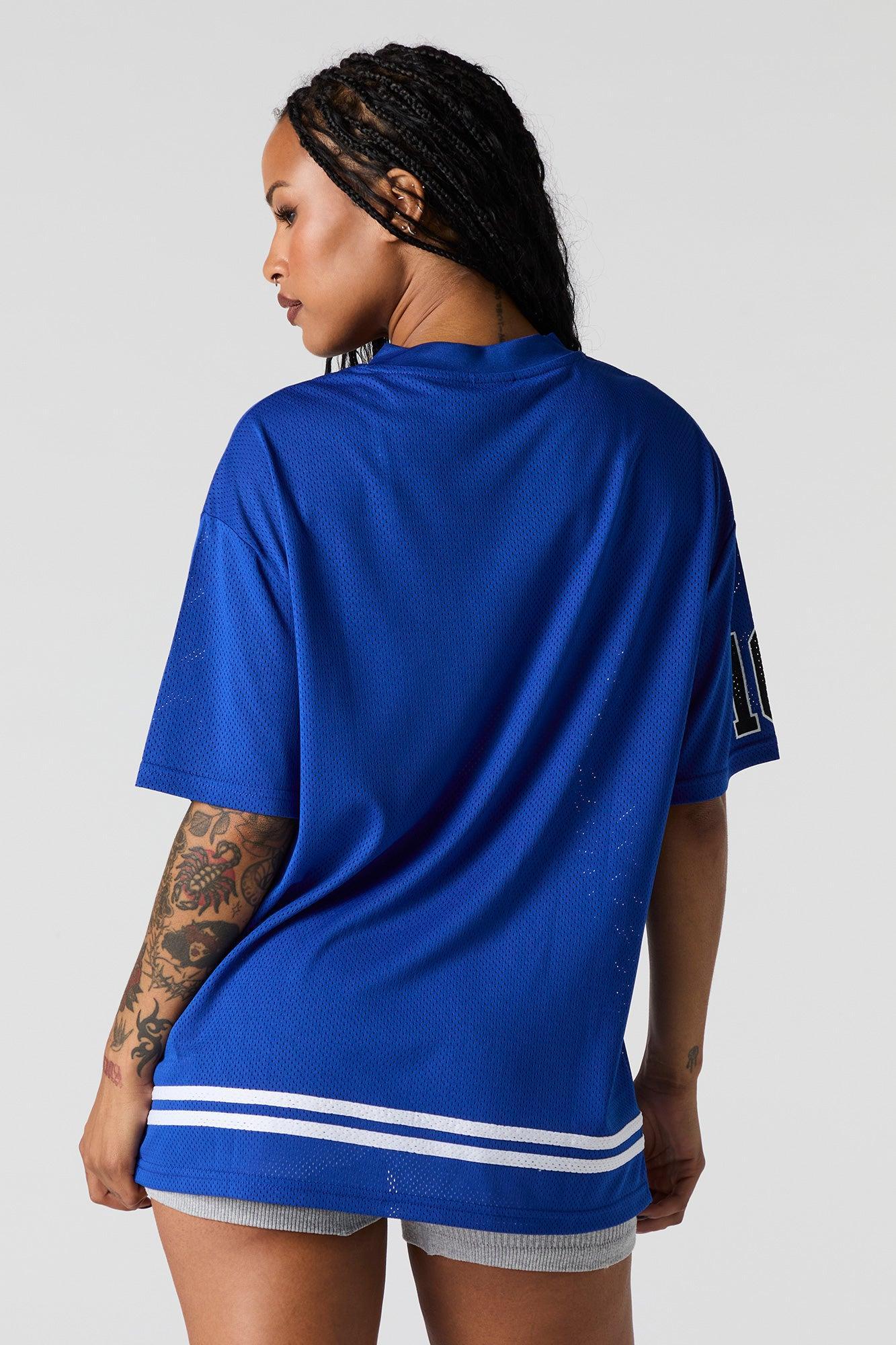 Mesh Graphic Football Jersey Female Product Image