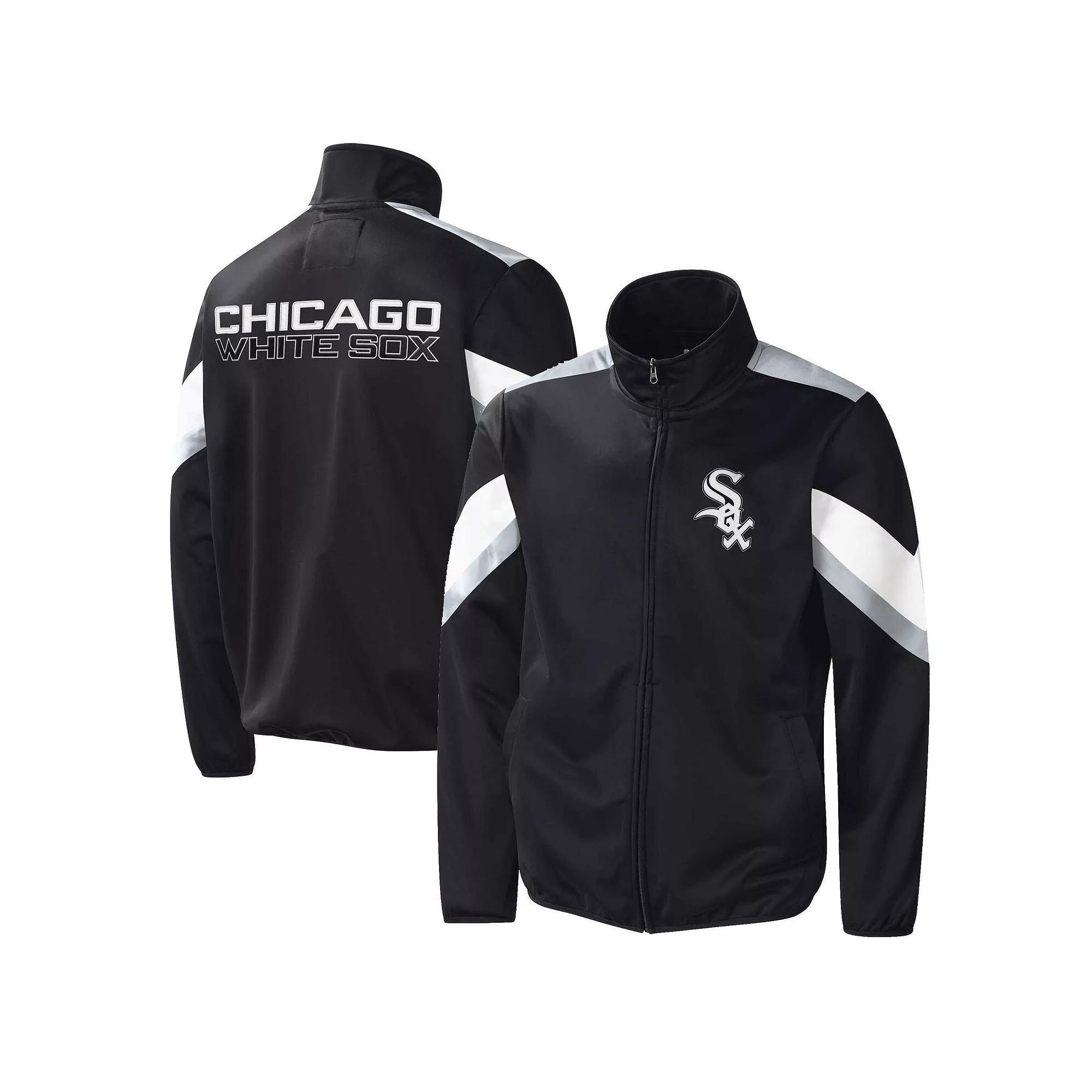 Men's G-III Sports by Carl Banks Black Chicago White Sox Earned Run Full-Zip Jacket, Size: XL Product Image