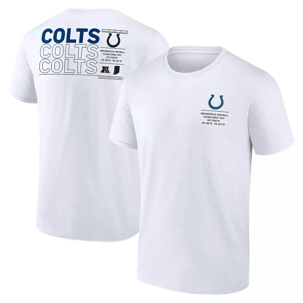 Men's Fanatics White Indianapolis Colts Repeat Stats T-Shirt, Size: 3XL Product Image