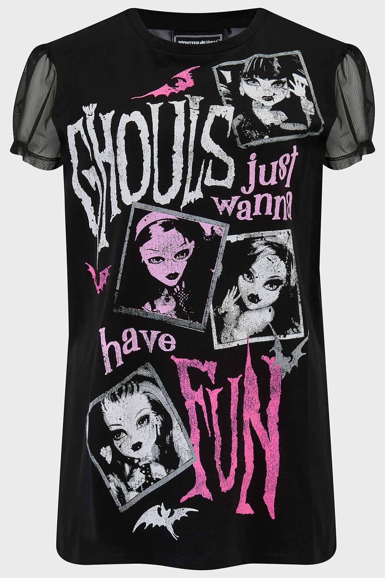 Ghoul Friends Sheer Combo Top Female Product Image