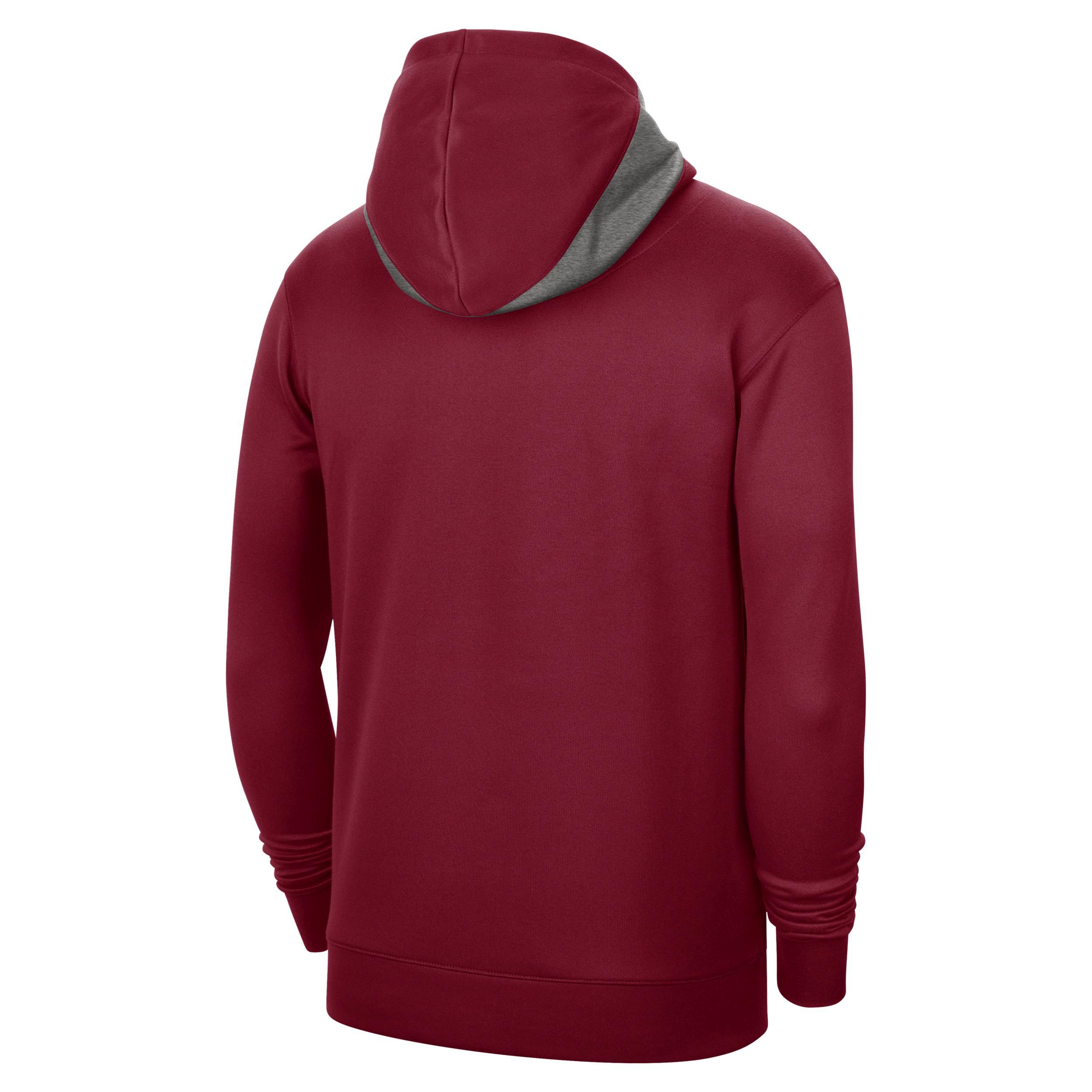 Mens Nike Heather Gray Oklahoma State Cowboys Team Basketball Spotlight Performance Pullover Hoodie Product Image