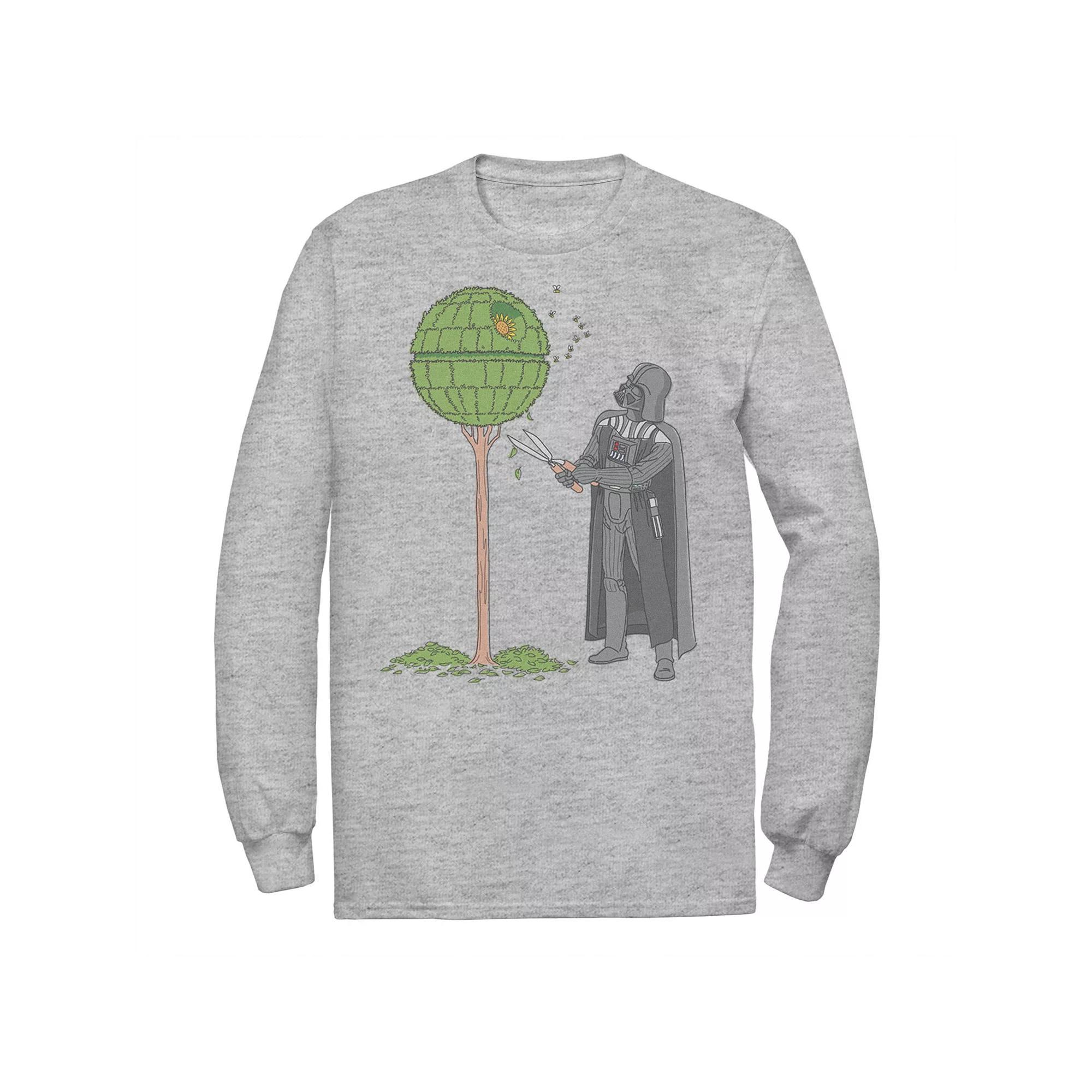 Men's Star Wars Darth Vader Death Star Topiary Tee, Size: Small, Athletic Grey Product Image