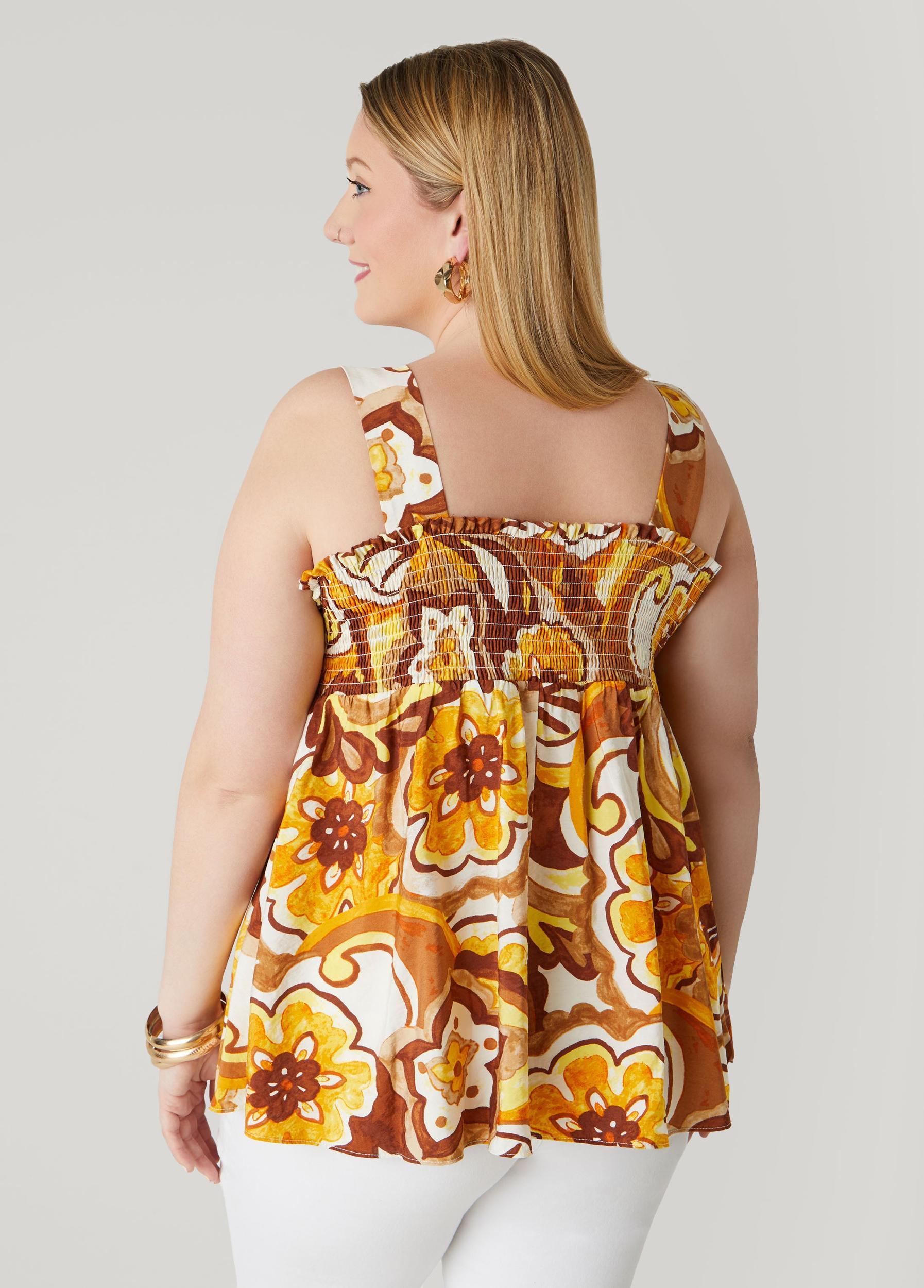 Bow Embellished Floral Top Product Image